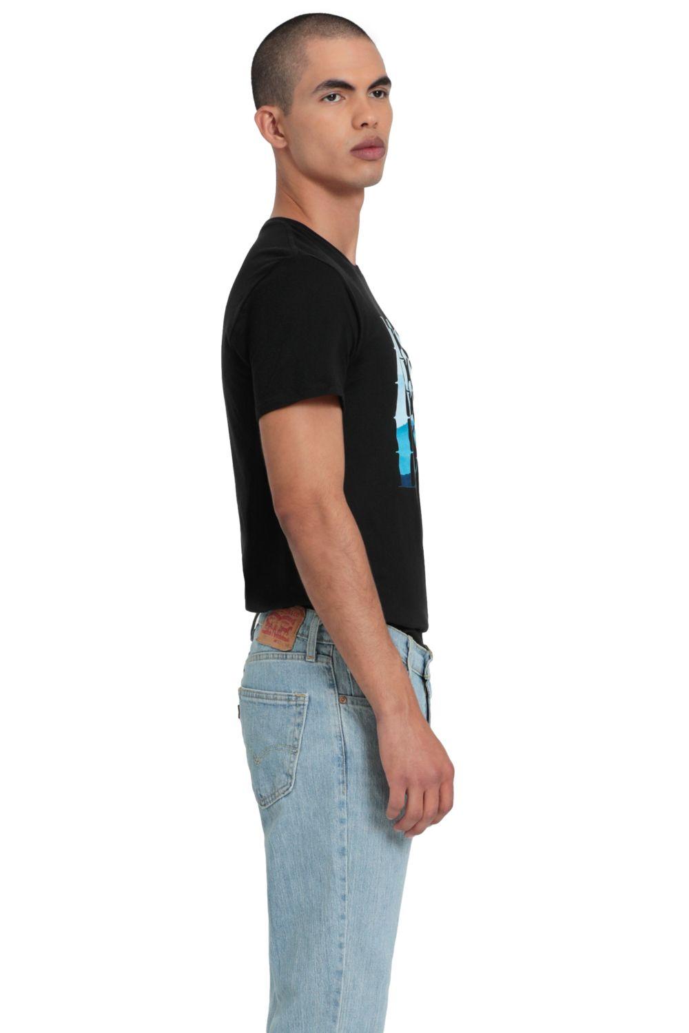 Polera Hombre Manga corta Set-In Neck Vintage Negro Levis 17783-0362-1