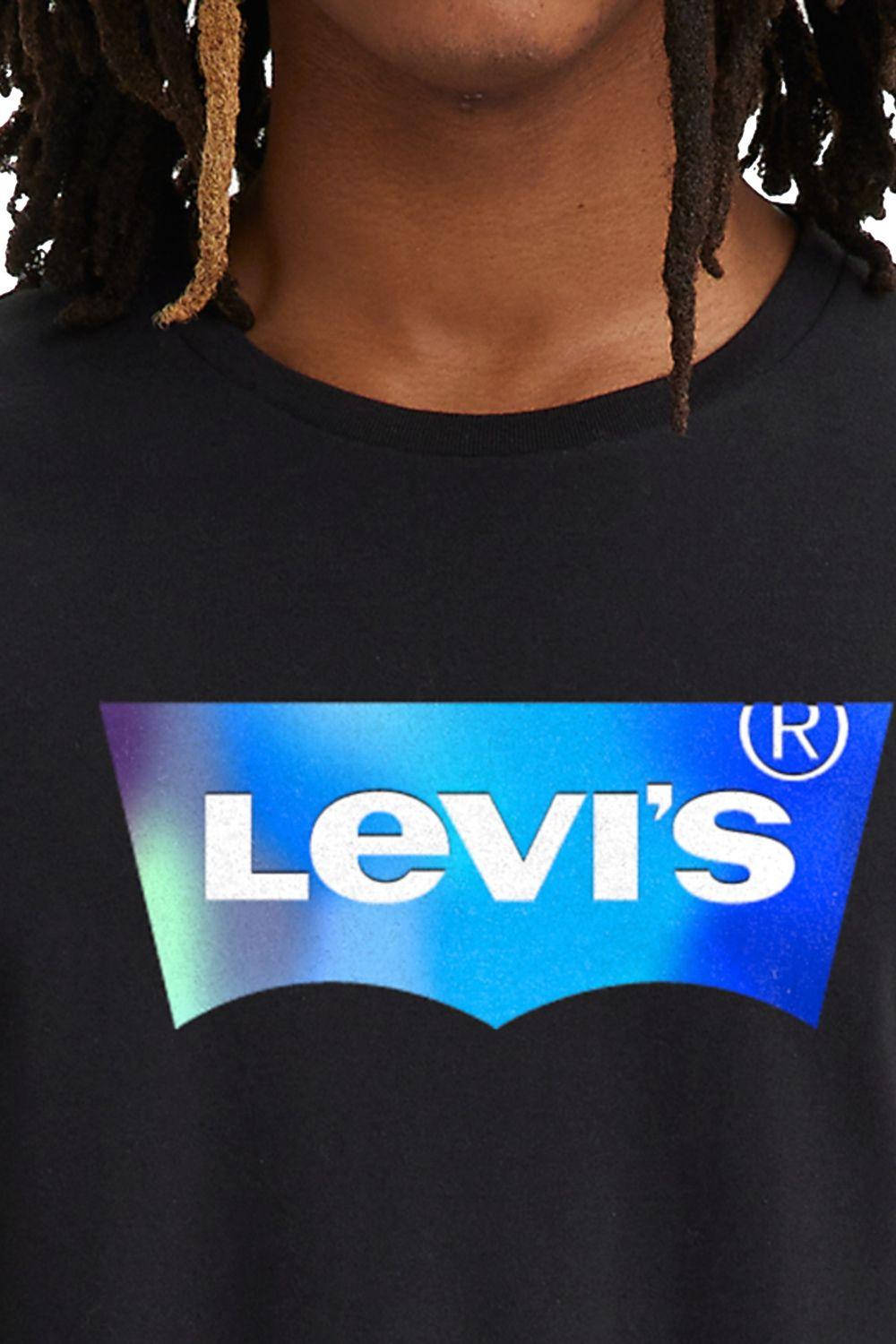 Polera Hombre Manga corta Batwing Negro Levis 22491-1341-1