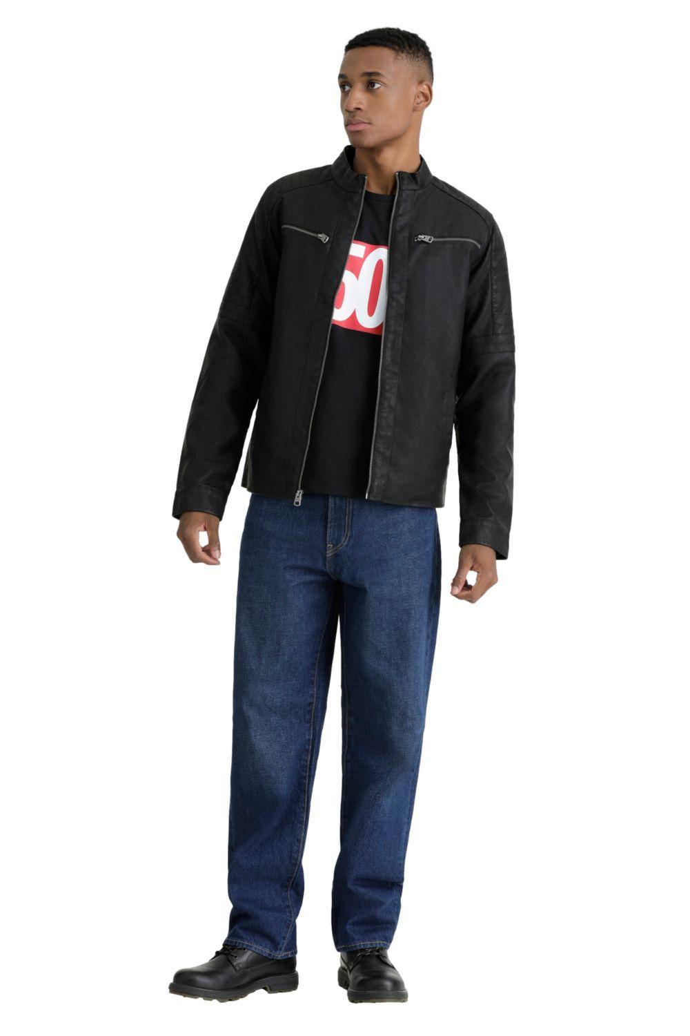 Chaqueta Hombre Pu Racer Negro Levis 59491-0454-3