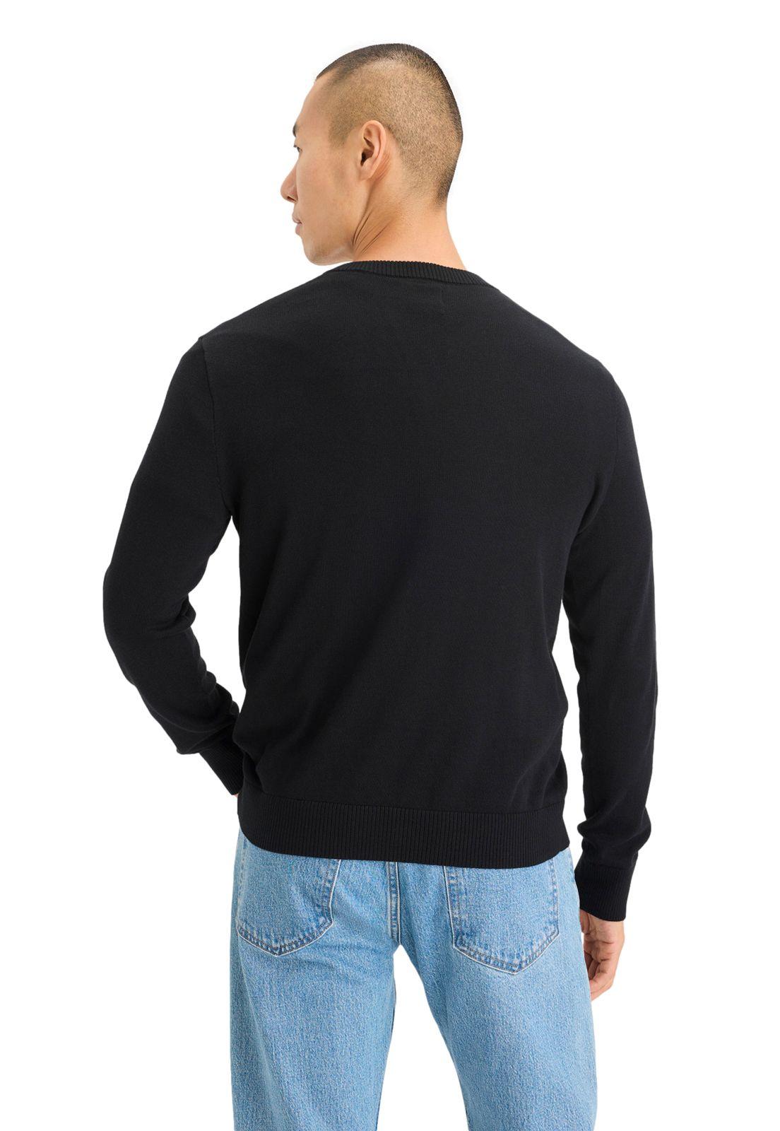 Sweater Hombre V-Neck Regular Fit Negro 000XZ-0000-1