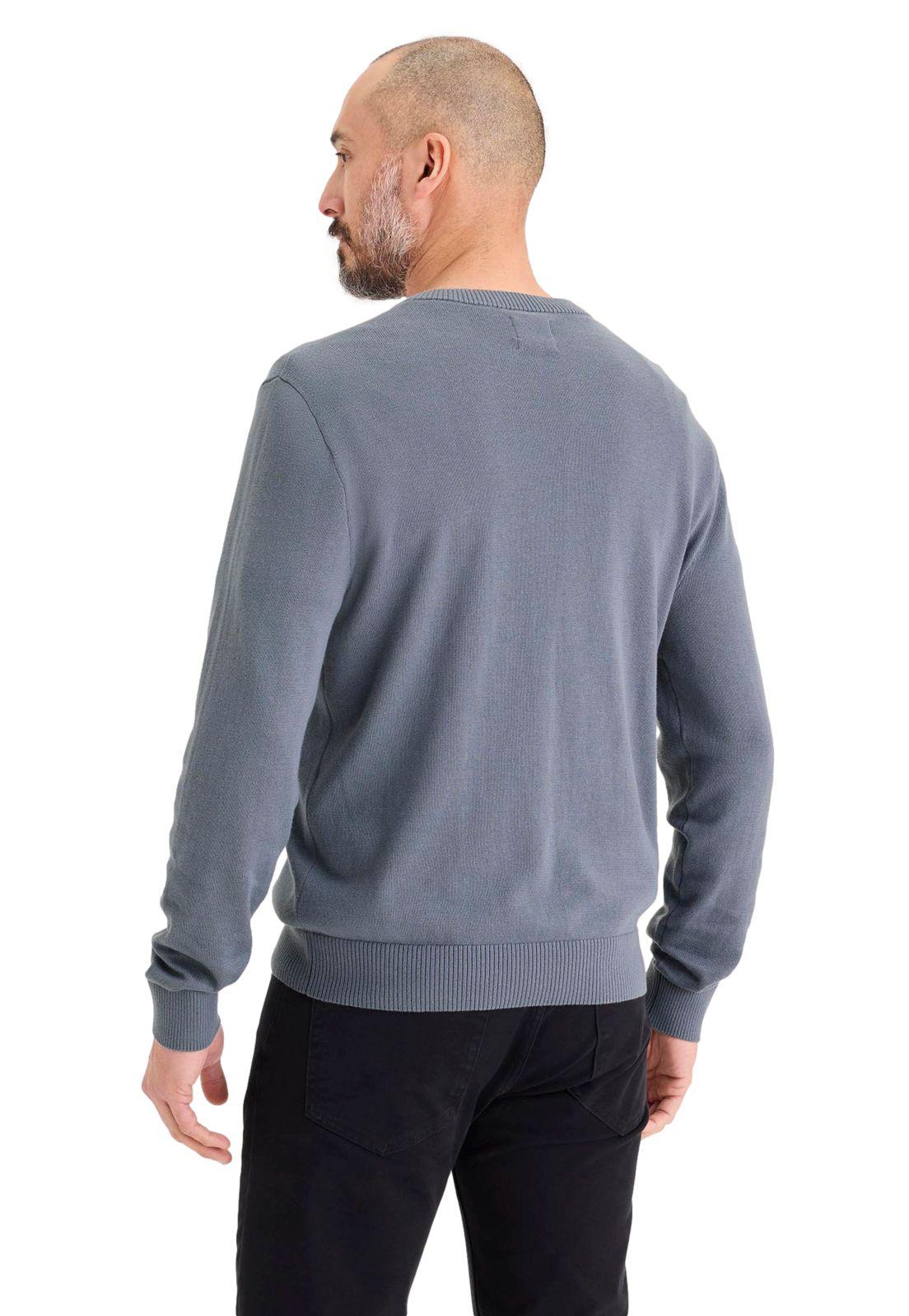 Sweater Hombre V-Neck Regular Fit Gris 000XZ-0007-2