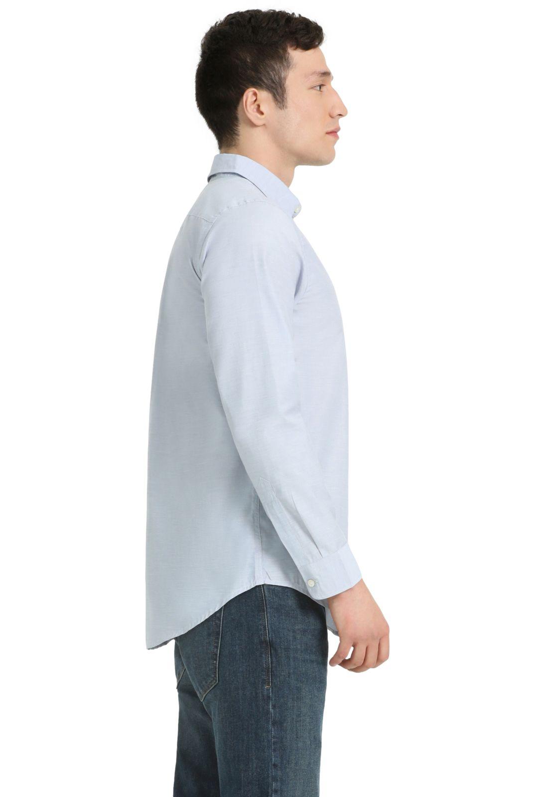 Camisa Hombre Woven Refine Regular Fit Celeste 52798-1174-2