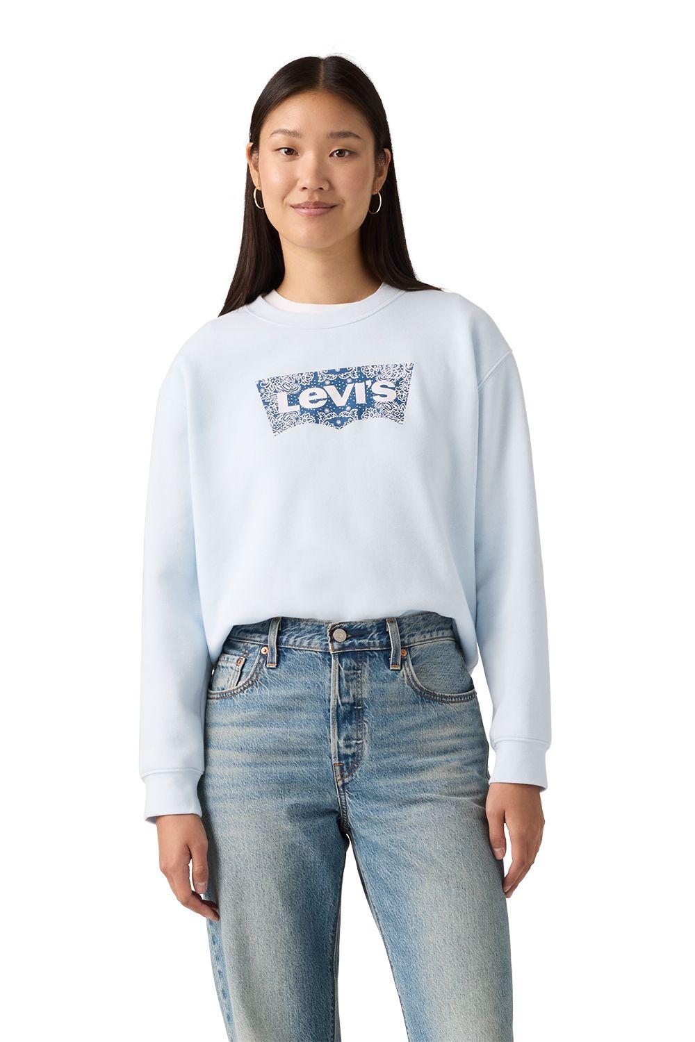 Polerón Mujer Gr Everyday Crew Celeste Levis A8800-0087-0