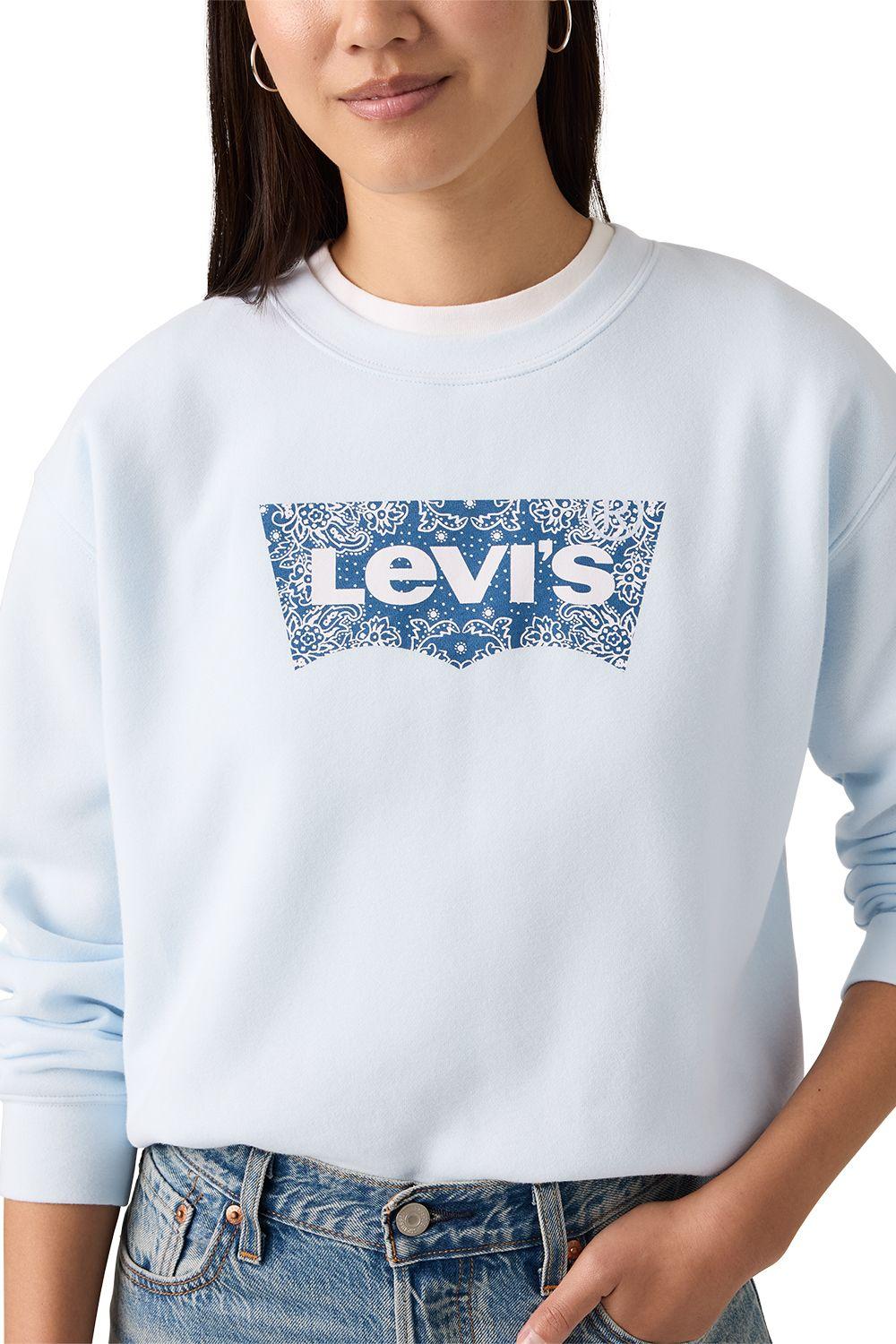 Polerón Mujer Gr Everyday Crew Celeste Levis A8800-0087-3