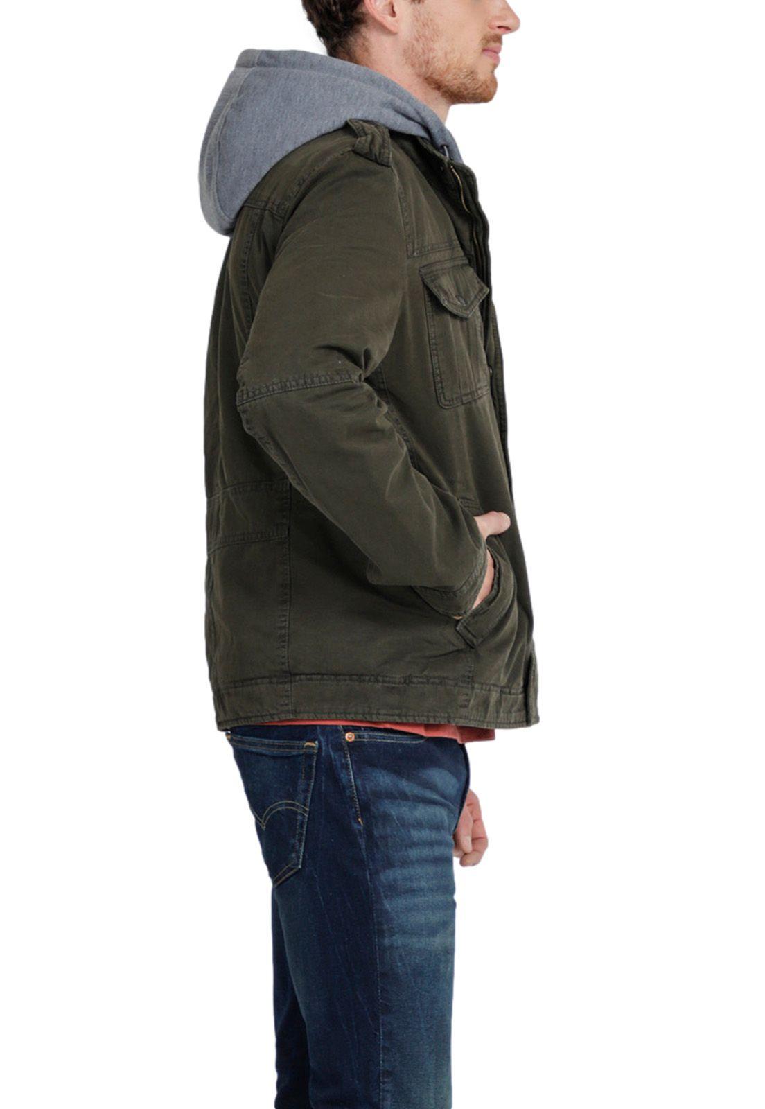 Chaqueta Hombre Capucha Verde Levis 59491-0086-1