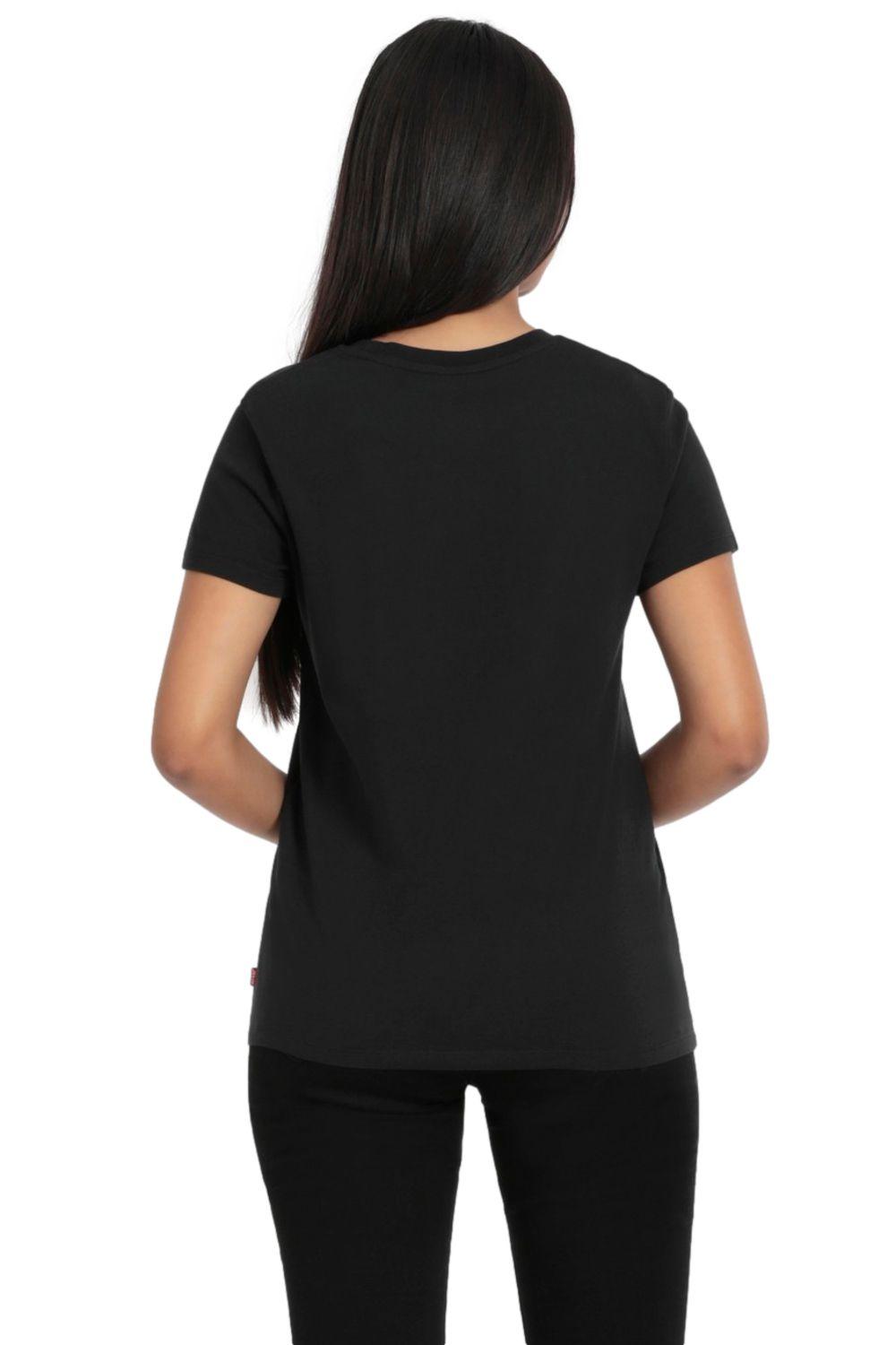 Polera Mujer Lisa con Logo Negra Levis 17369-1903-2