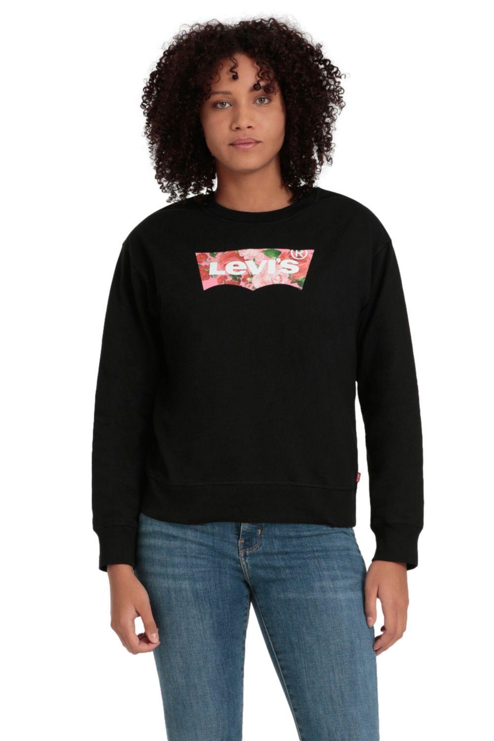Polerón Mujer Standard Crew  Batwing Negro Levis 18686-0167-0