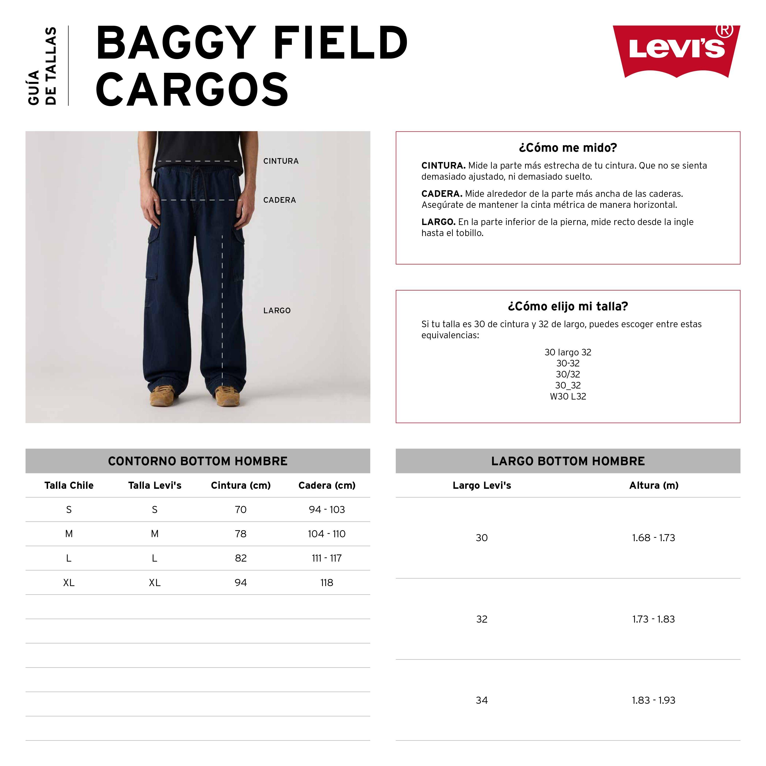 Pantalón Hombre Baggy Cargo III Verde Levis 003KQ-0003-4