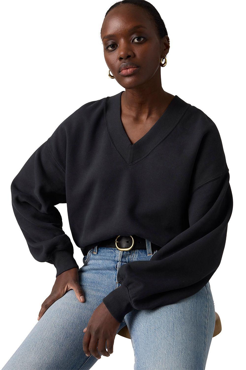 Polerón Mujer Vintage Vneck Negro Levis 005IF-0006-2