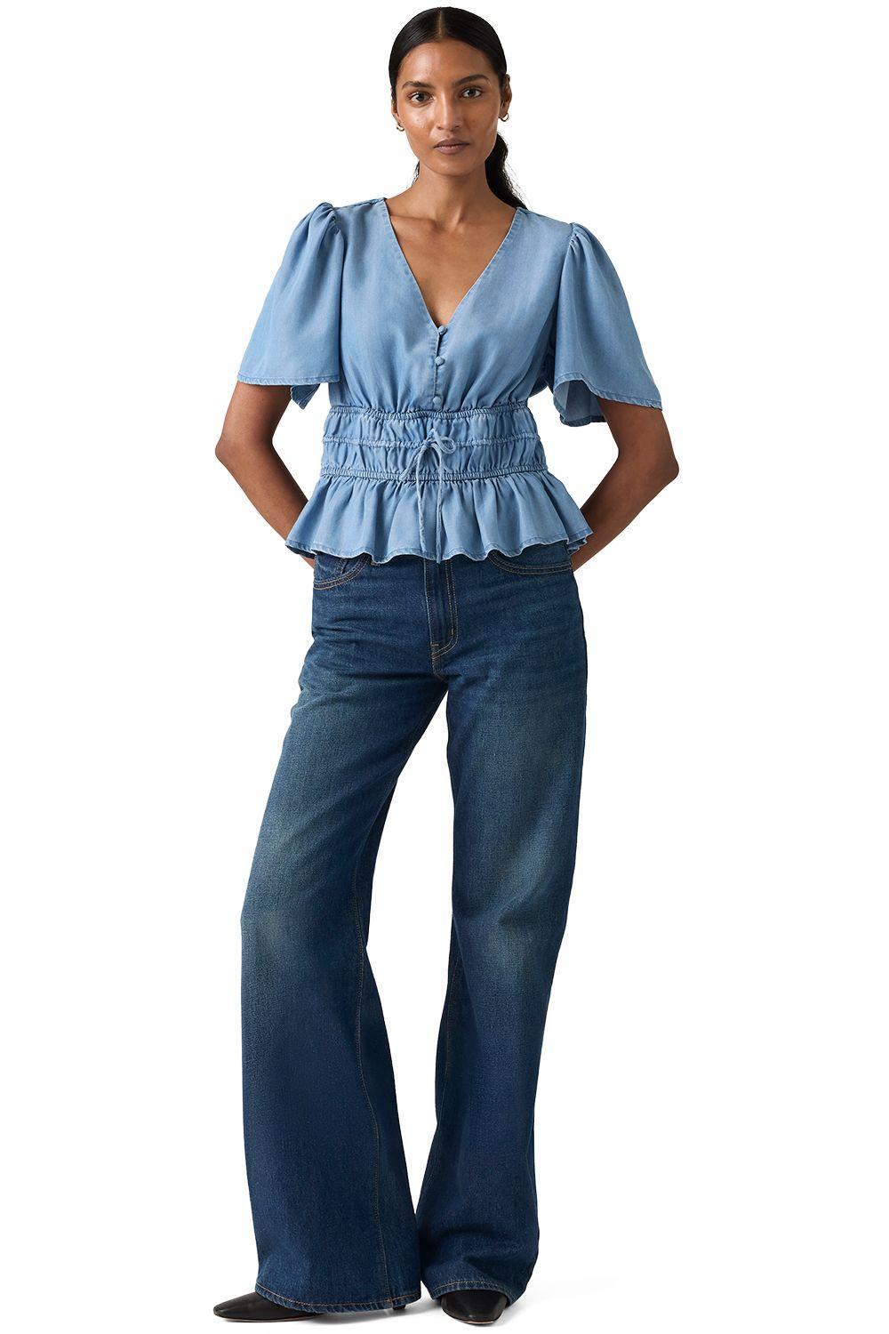 Jeans Mujer Middy Loose Boot Azul Levis 006D1-0001-3