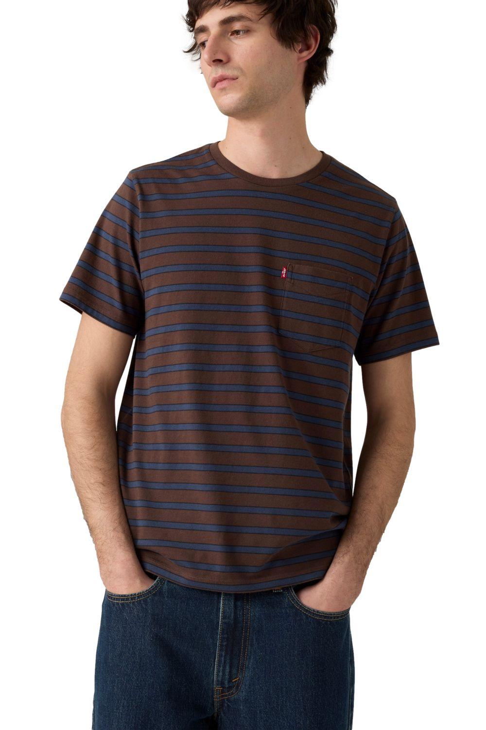 Polera Hombre Classic Pocket Tee Café Levis 19342-0438-2