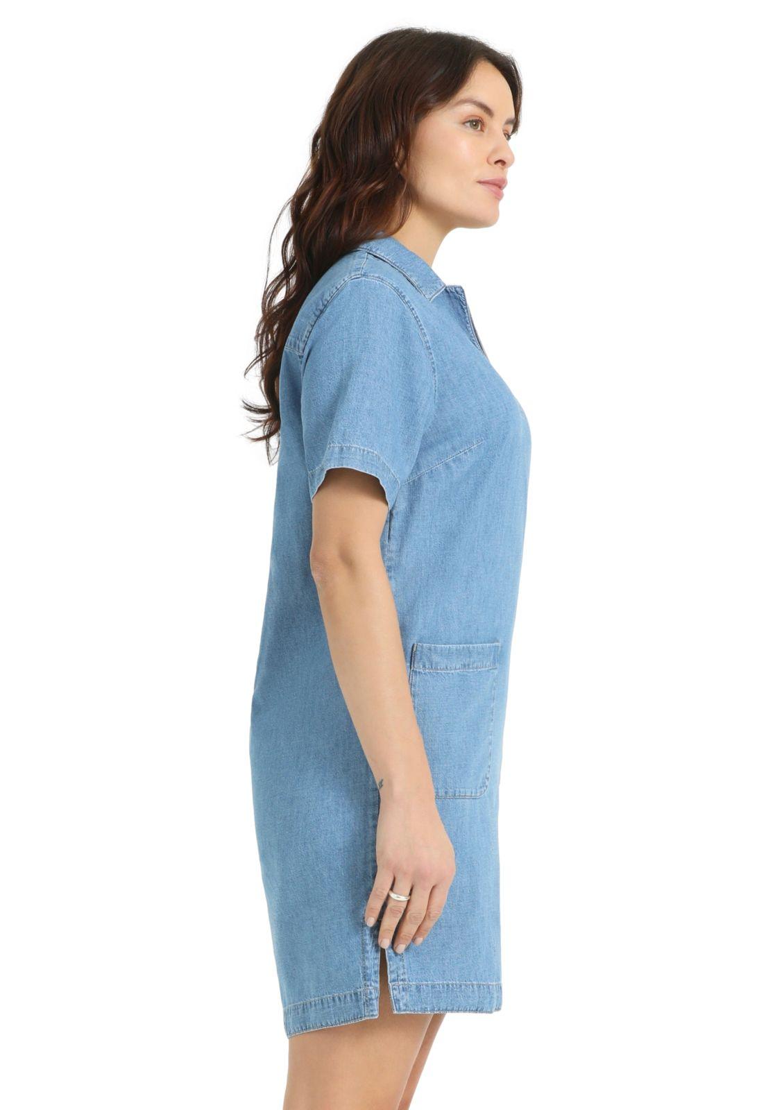 Vestido Mujer Collared Mini Azul A6987-0001-1