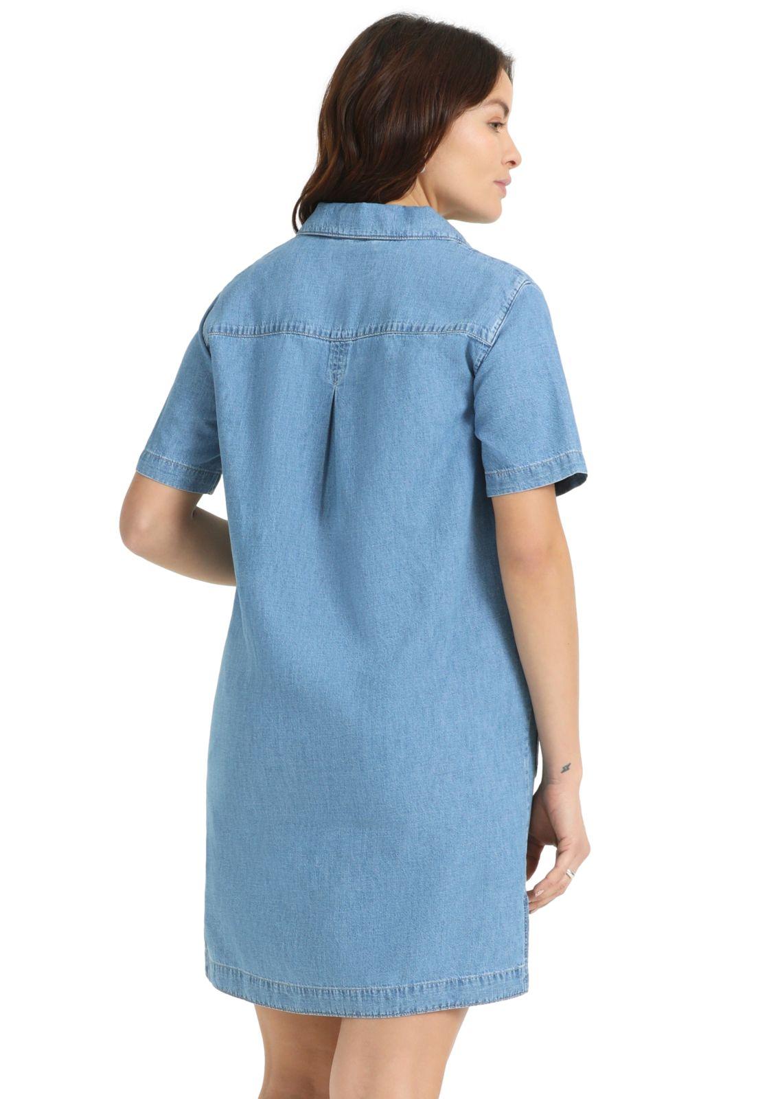Vestido Mujer Collared Mini Azul A6987-0001-2