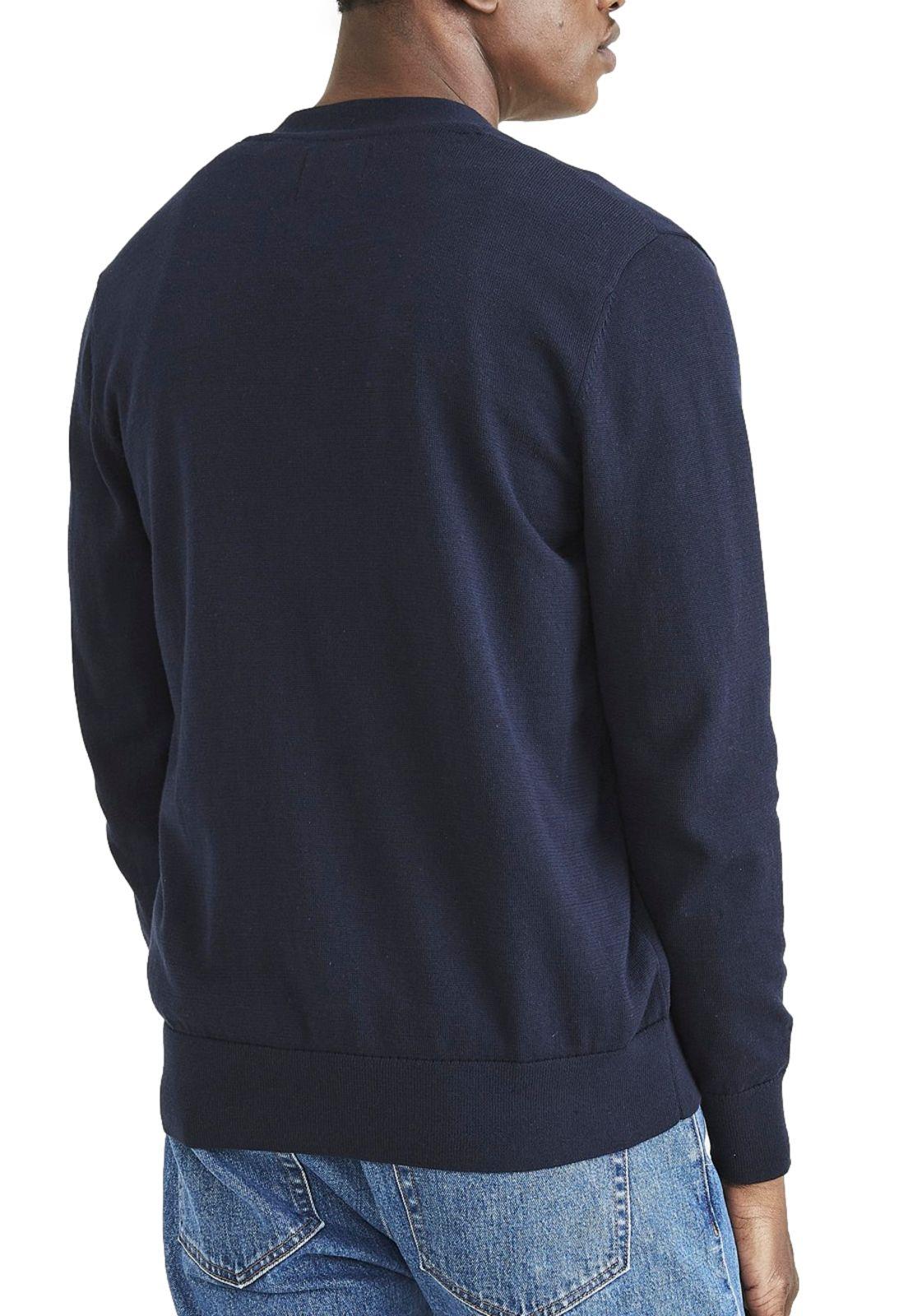 Sweater Hombre Cardigan Regular Fit Azul A3156-0006-3