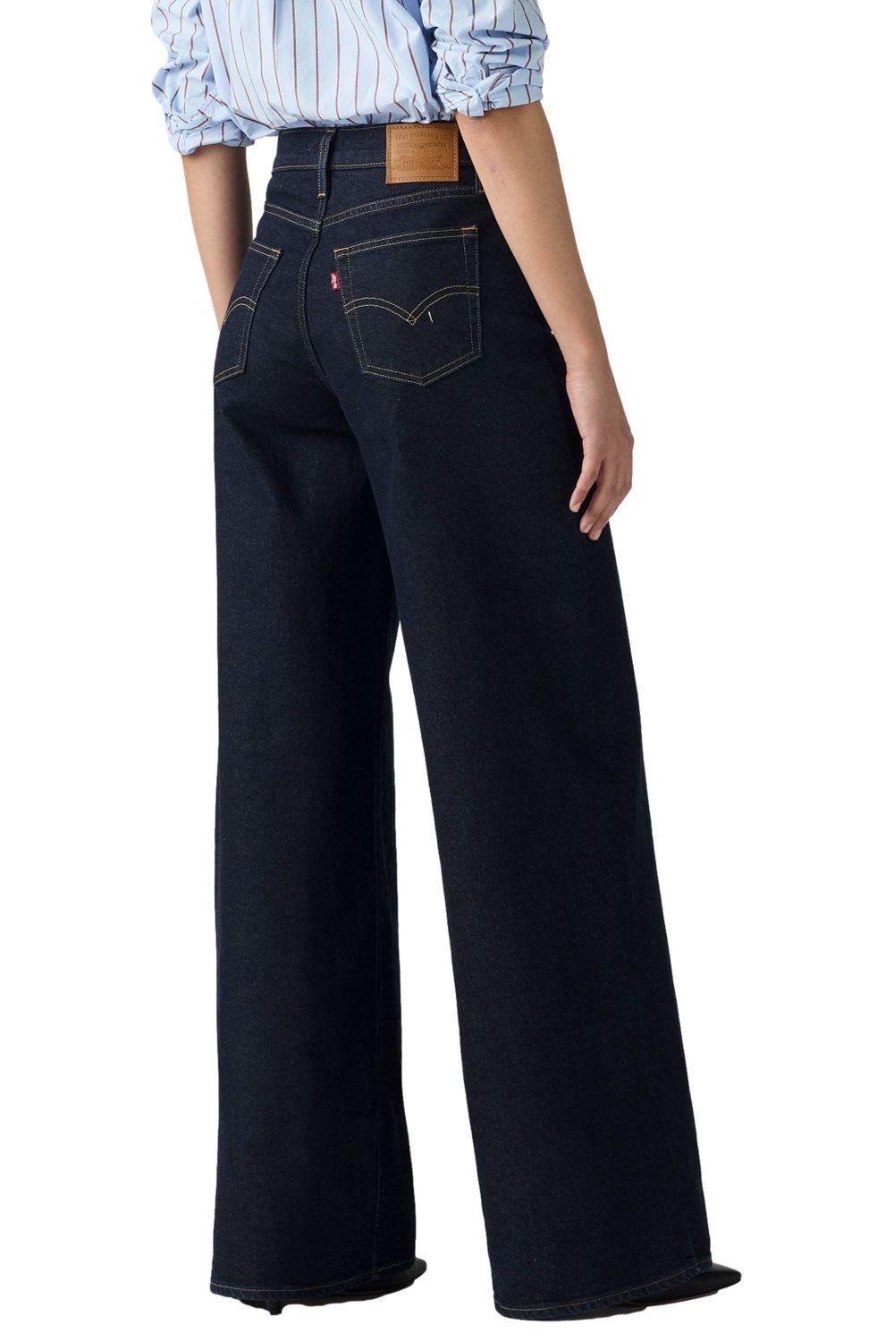 Jeans Mujer 728 Hr Wide Leg Azul Levis 0039B-0001-2