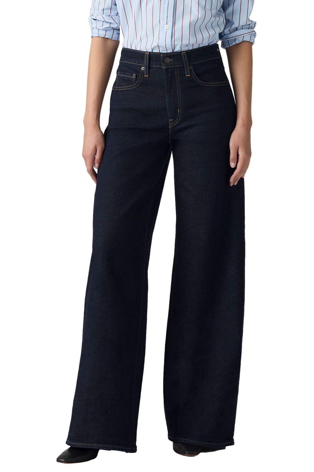 Jeans Mujer 728 Hr Wide Leg Azul Levis 0039B-0001-0