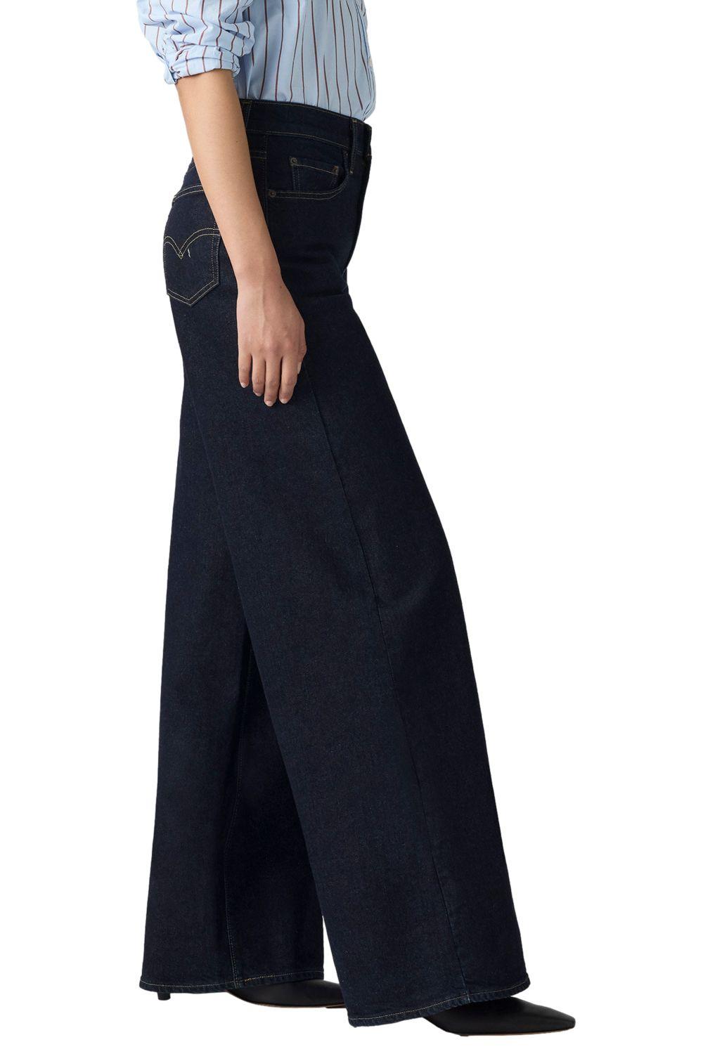 Jeans Mujer 728 Hr Wide Leg Azul Levis 0039B-0001-1