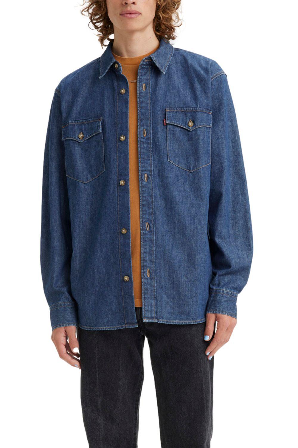 Camisa Hombre Relaxed Fit Western Azul Levis A1919-0020-0