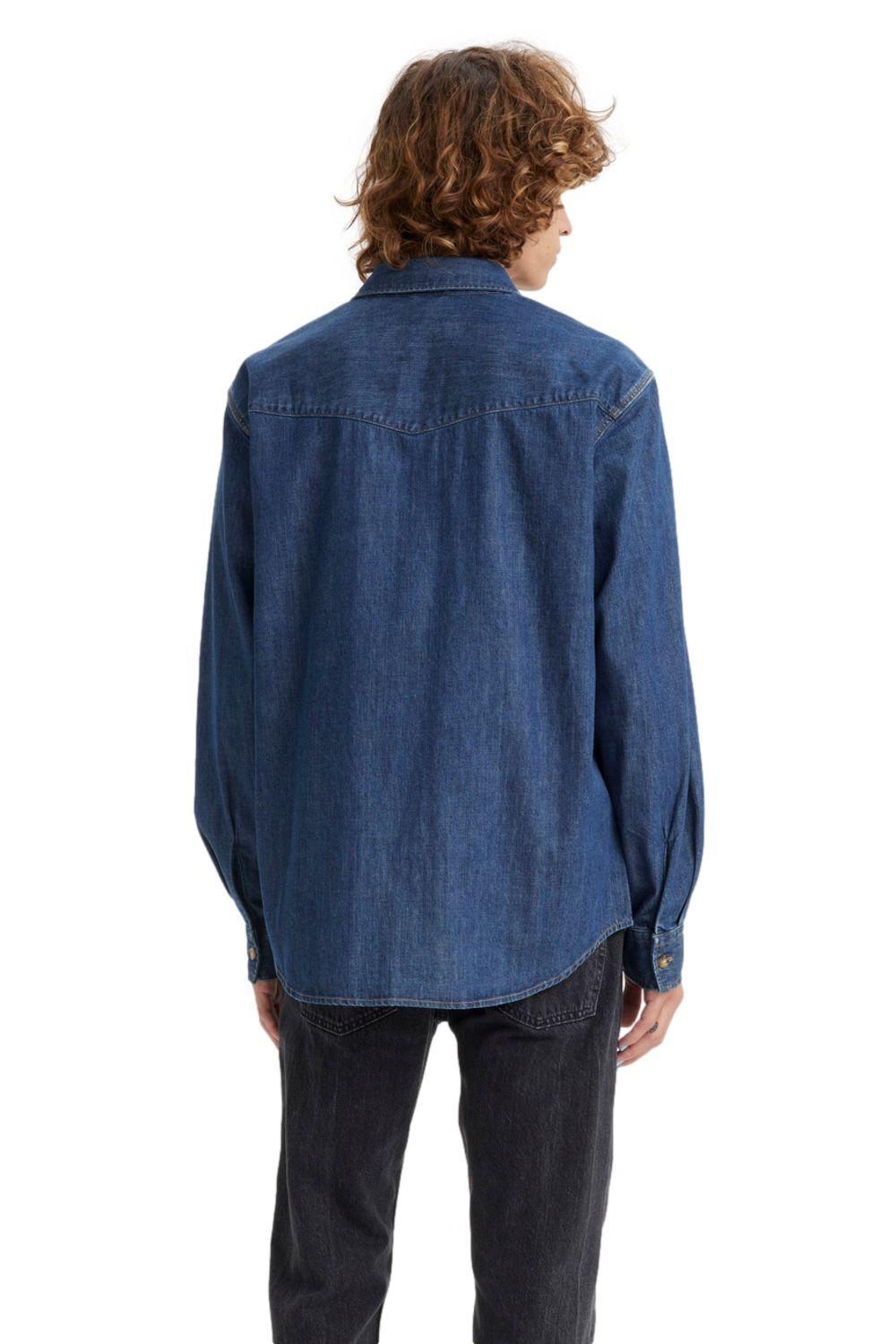 Camisa Hombre Relaxed Fit Western Azul Levis A1919-0020-3