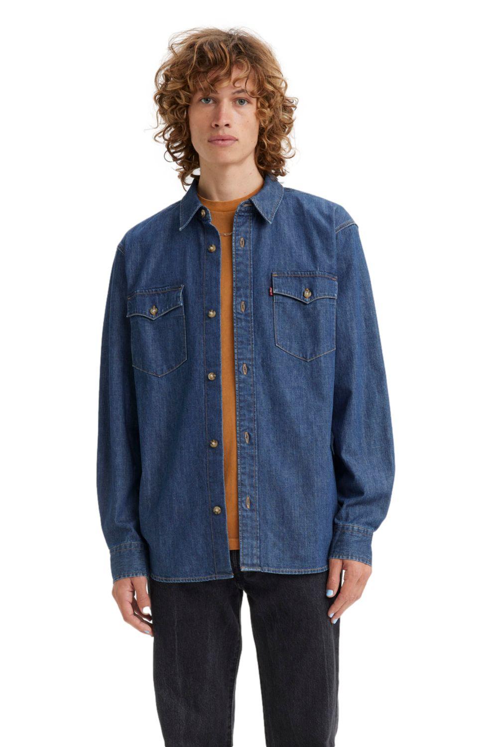 Camisa Hombre Relaxed Fit Western Azul Levis A1919-0020-2