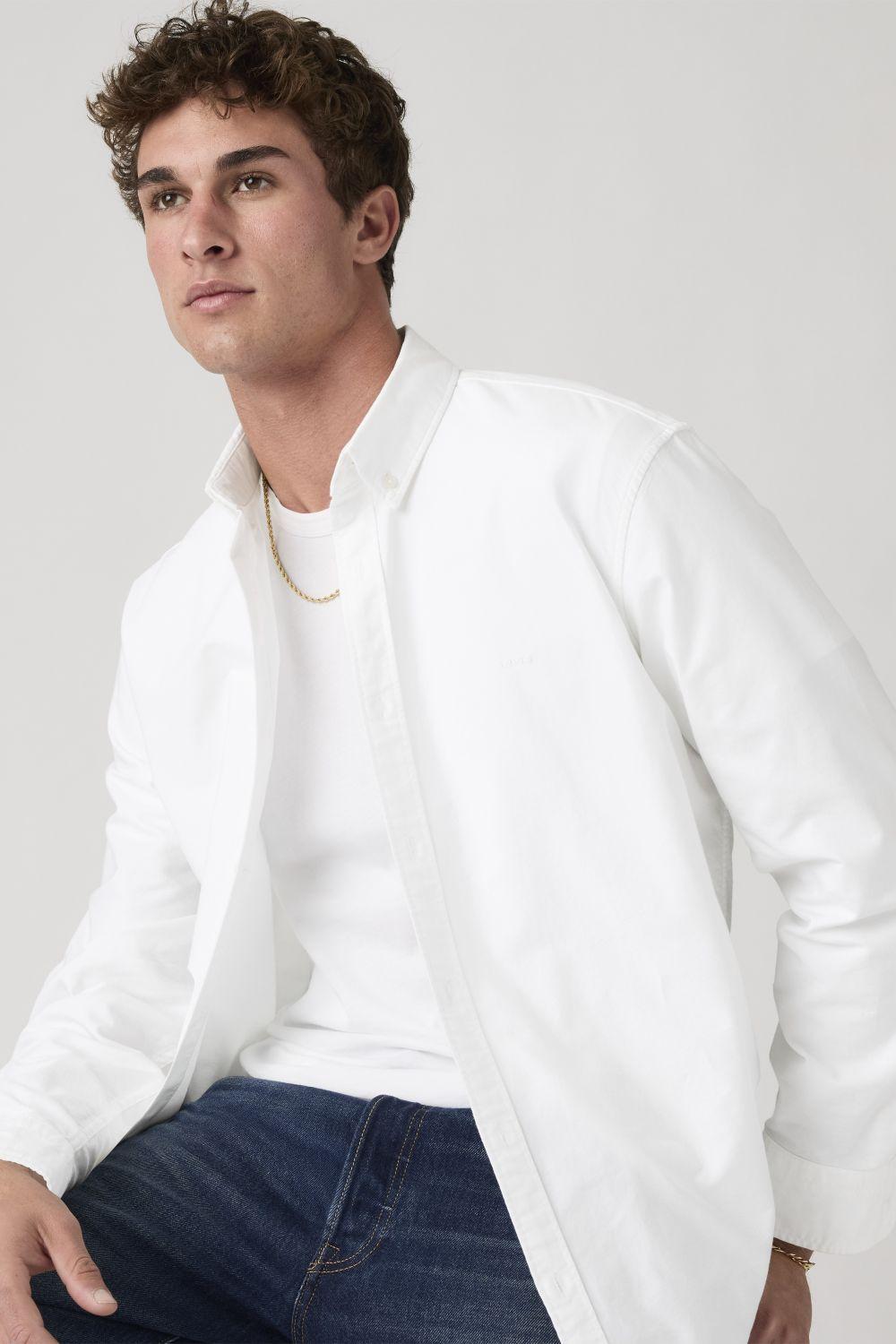 Camisa Hombre Authentic Button Down Blanco Levis A7210-0000-2