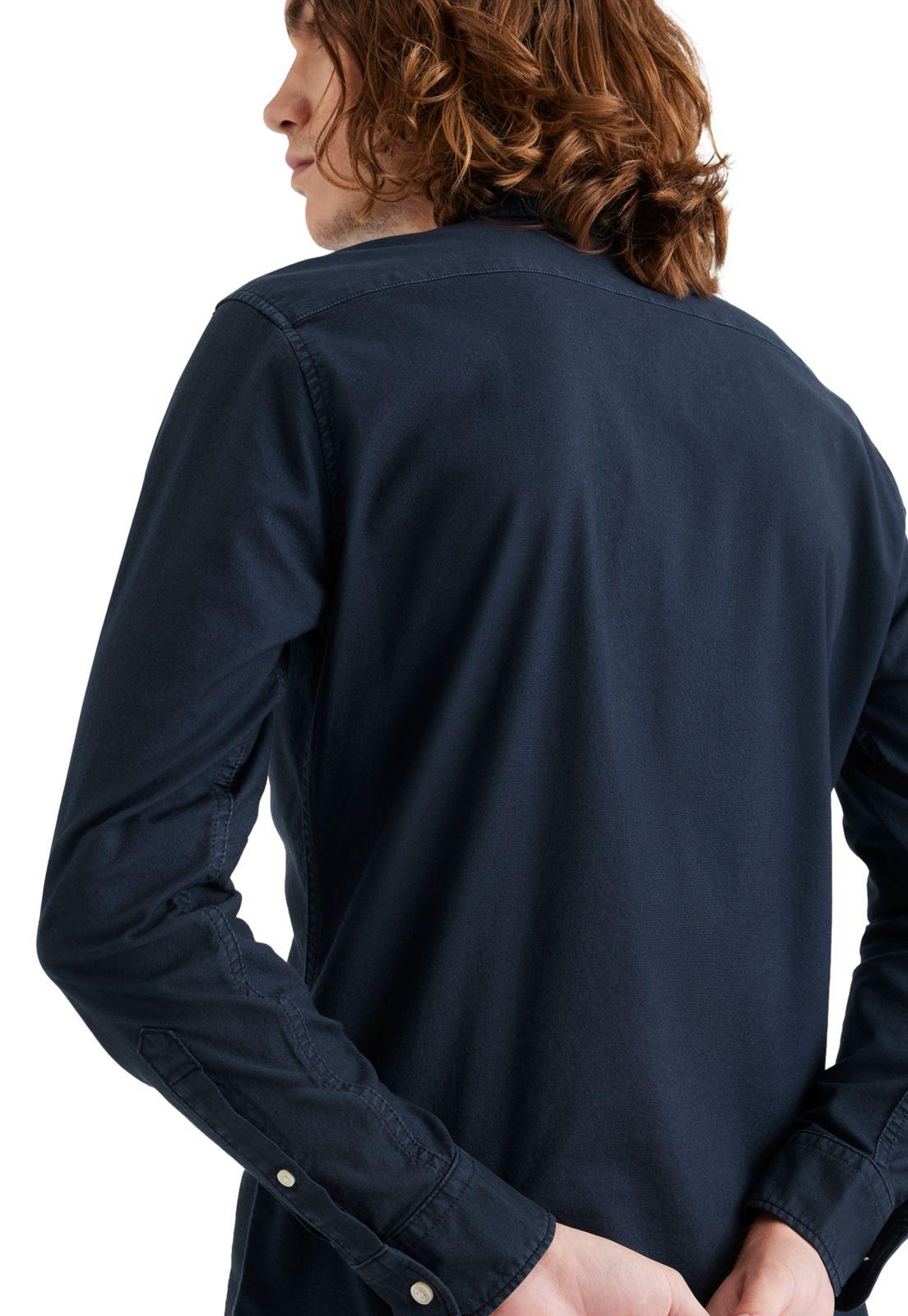 Camisa Hombre Oxford Slim Fit Azul Oscuro 29599-0052-3