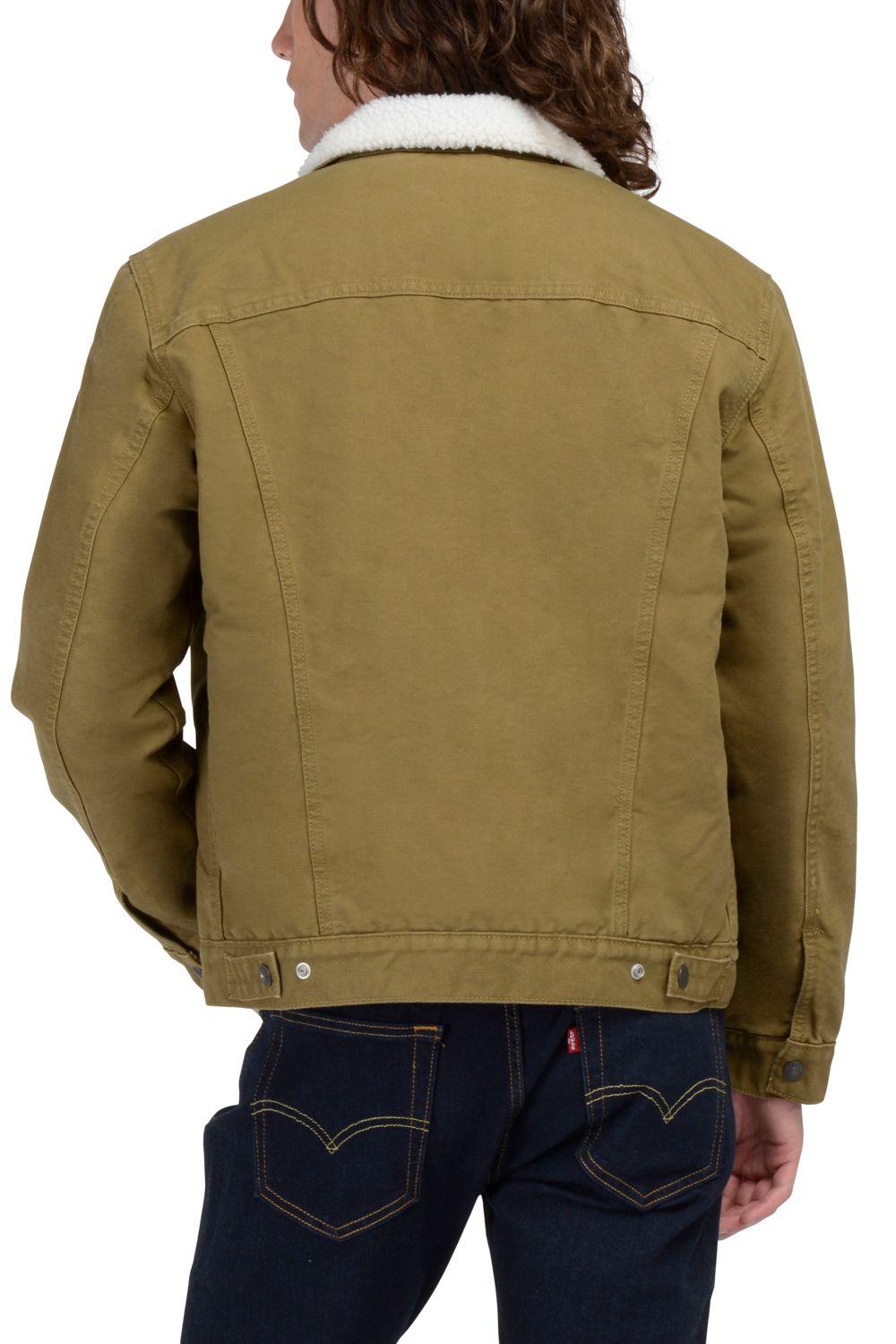 Chaqueta Hombre Regular Fit Sherpa Café Levis 16365-0122-2