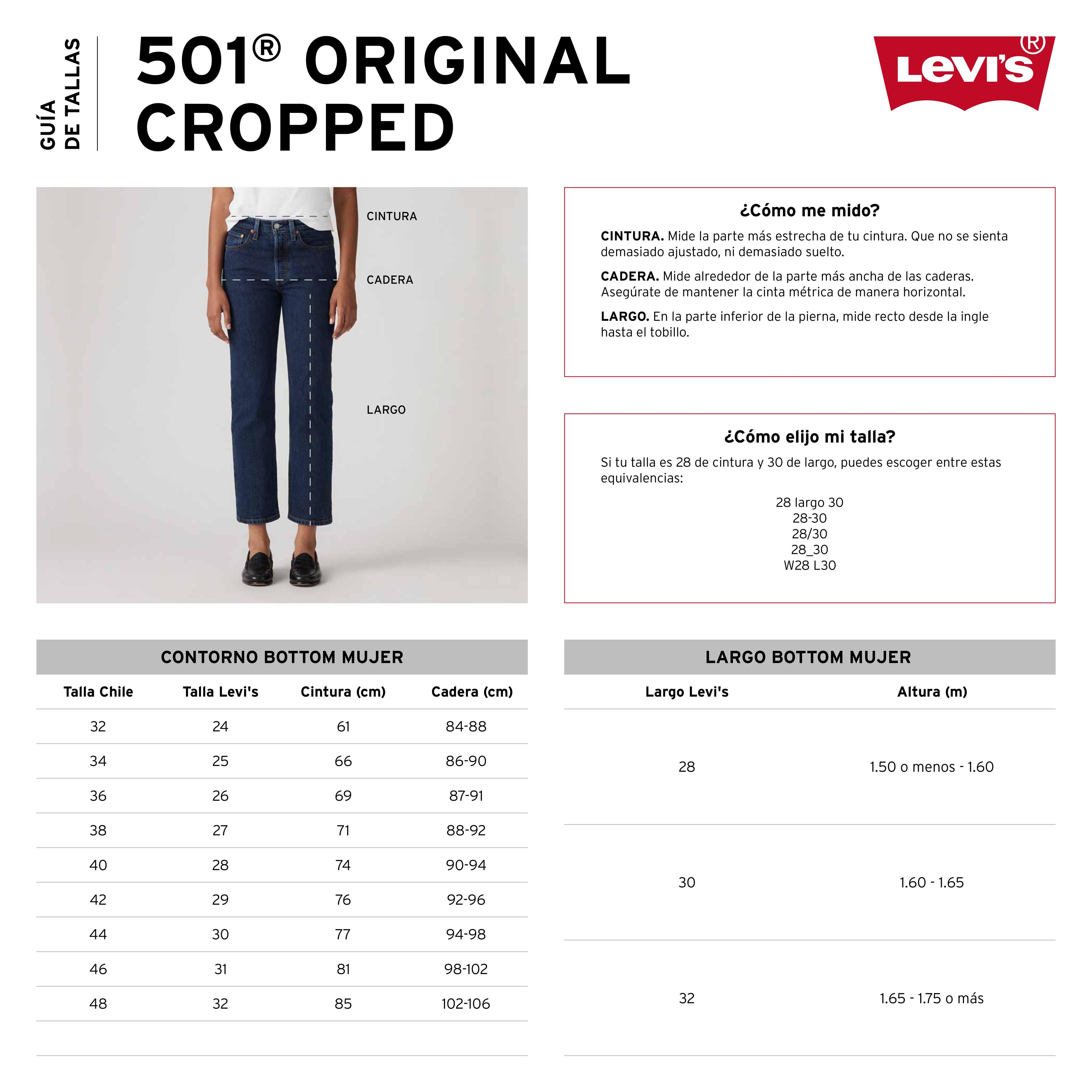 Jeans Mujer 501 Crop Lightweight Azul Levis A8746-0005-5