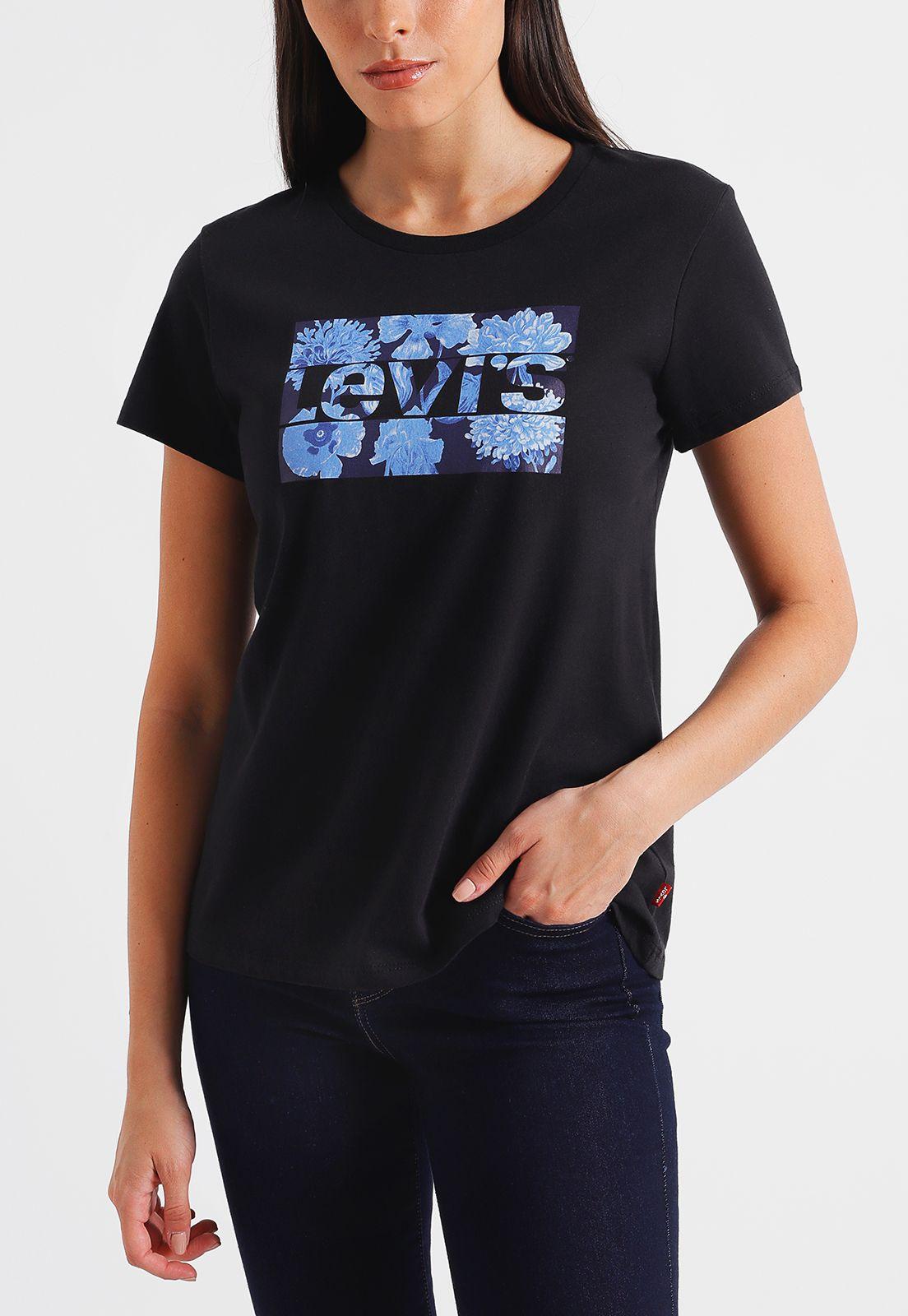 Polera Mujer Perfect con logo Sportswear Negro Levis 17369-2159-0