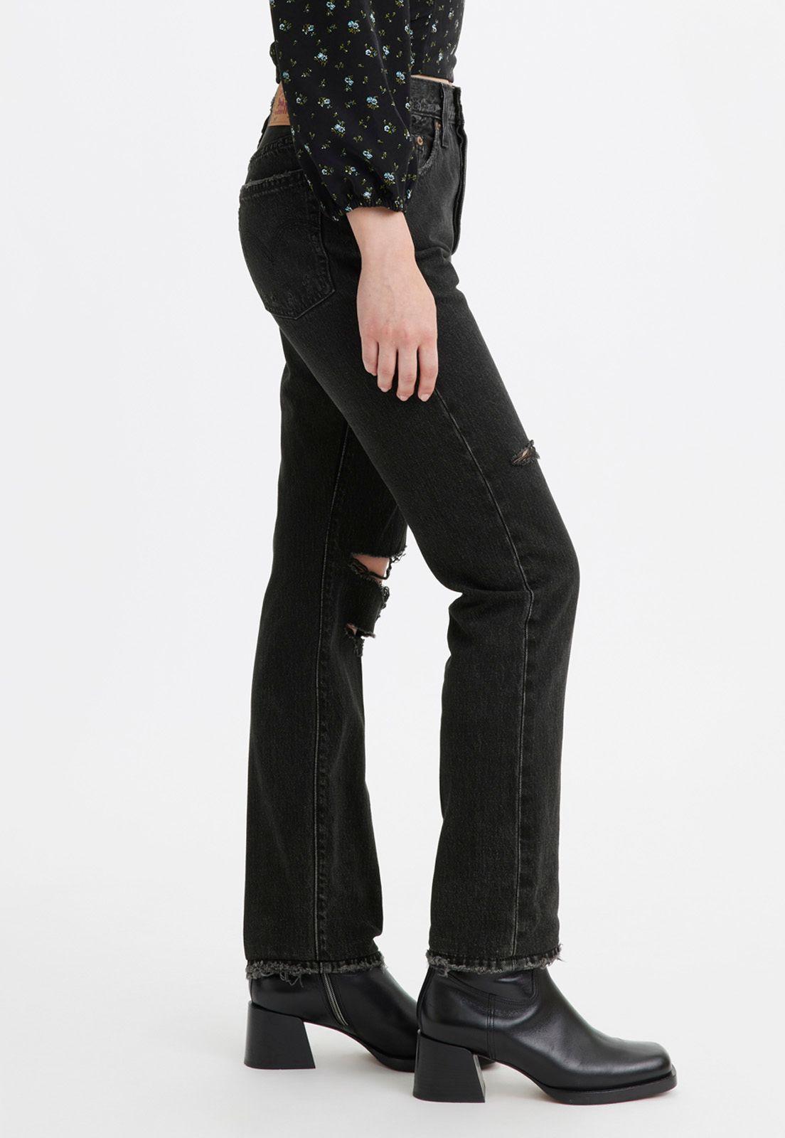 Jeans Mujer 501 Original Fit Negro Levis 12501-0422-1