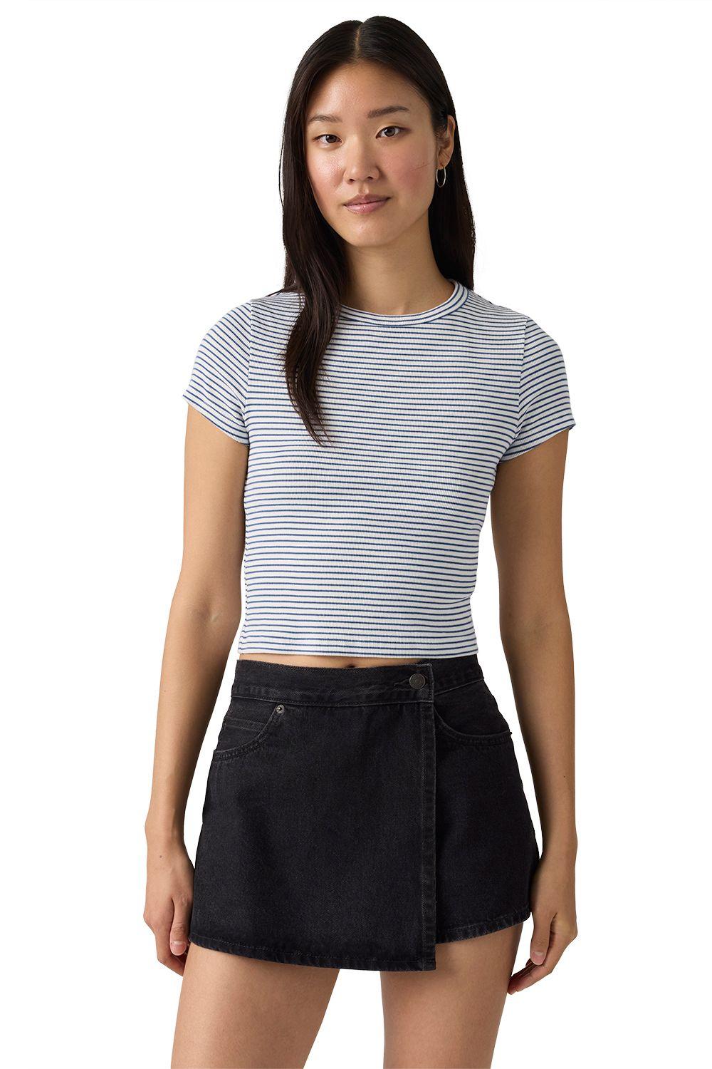Polera Mujer Hayes Cropped Tee Blanco Levis 005JL-0002-2
