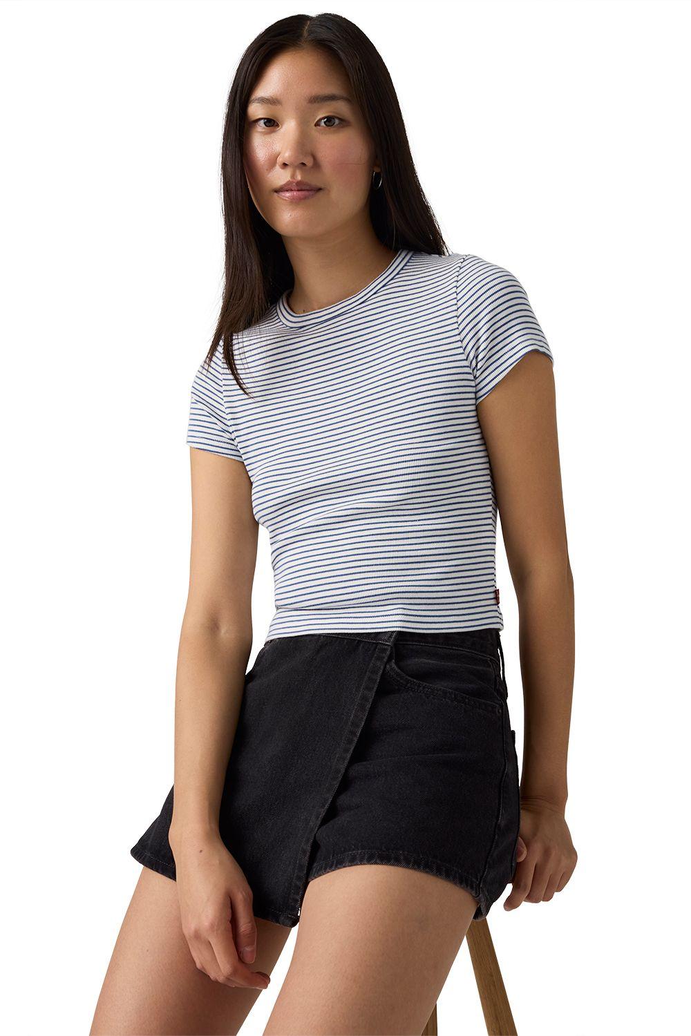 Polera Mujer Hayes Cropped Tee Blanco Levis 005JL-0002-3