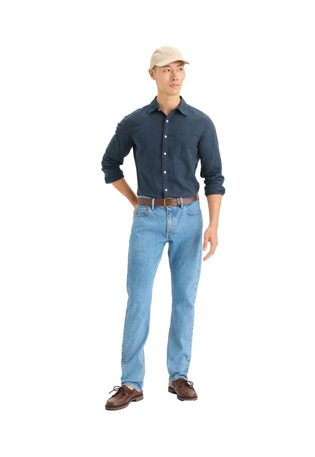 Camisa Hombre Original LS Slim Fit Azul A1114-0165-3
