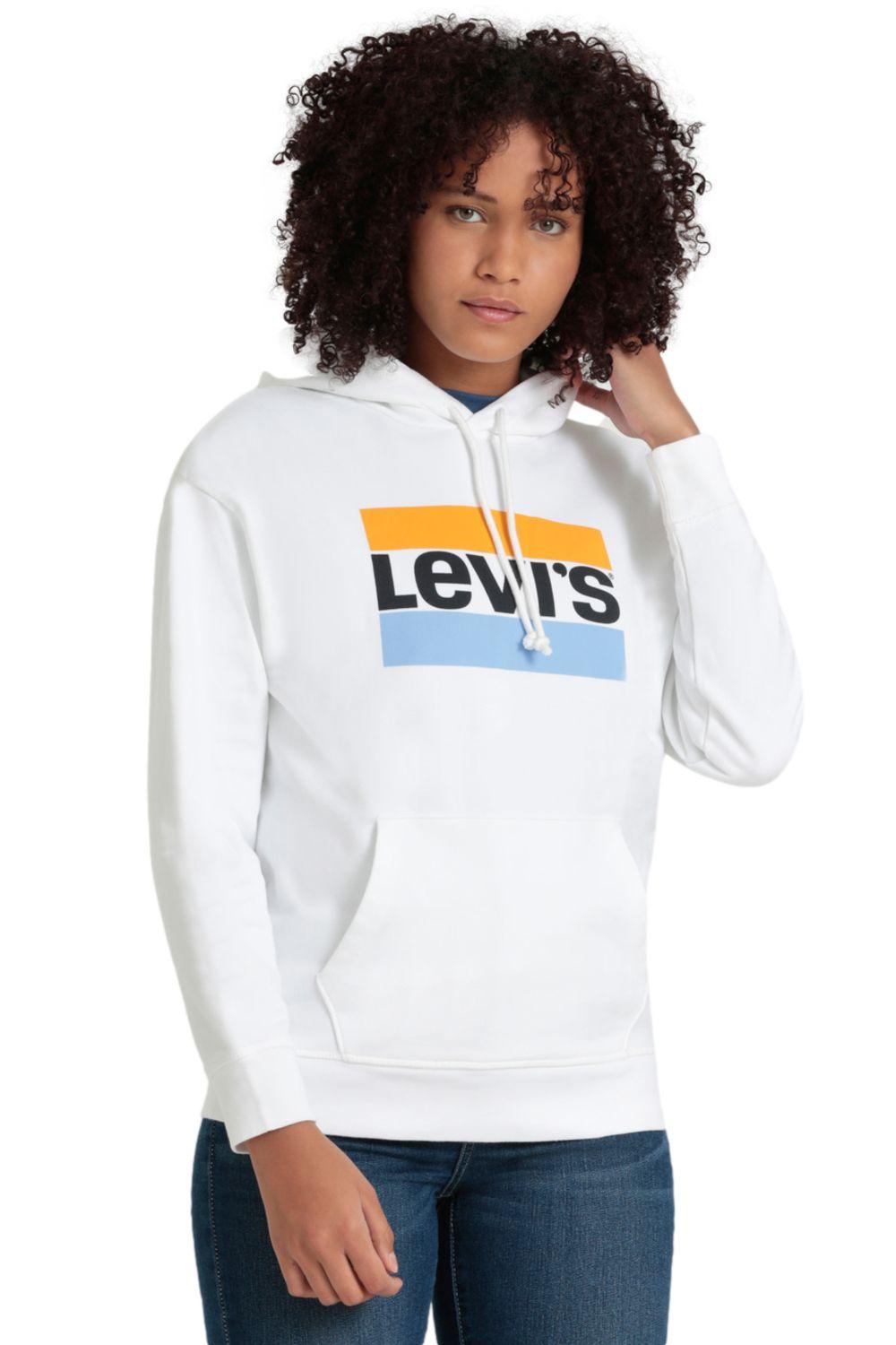 Polerón Mujer Hoodie Blanco Levis 18487-0201-0