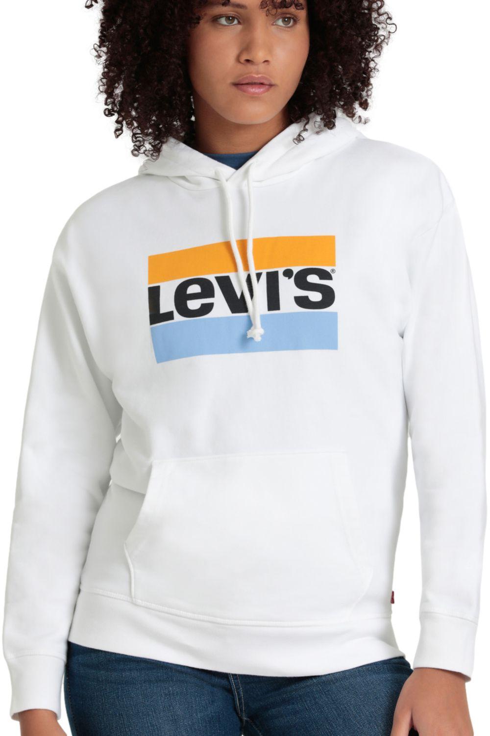 Polerón Mujer Hoodie Blanco Levis 18487-0201-3