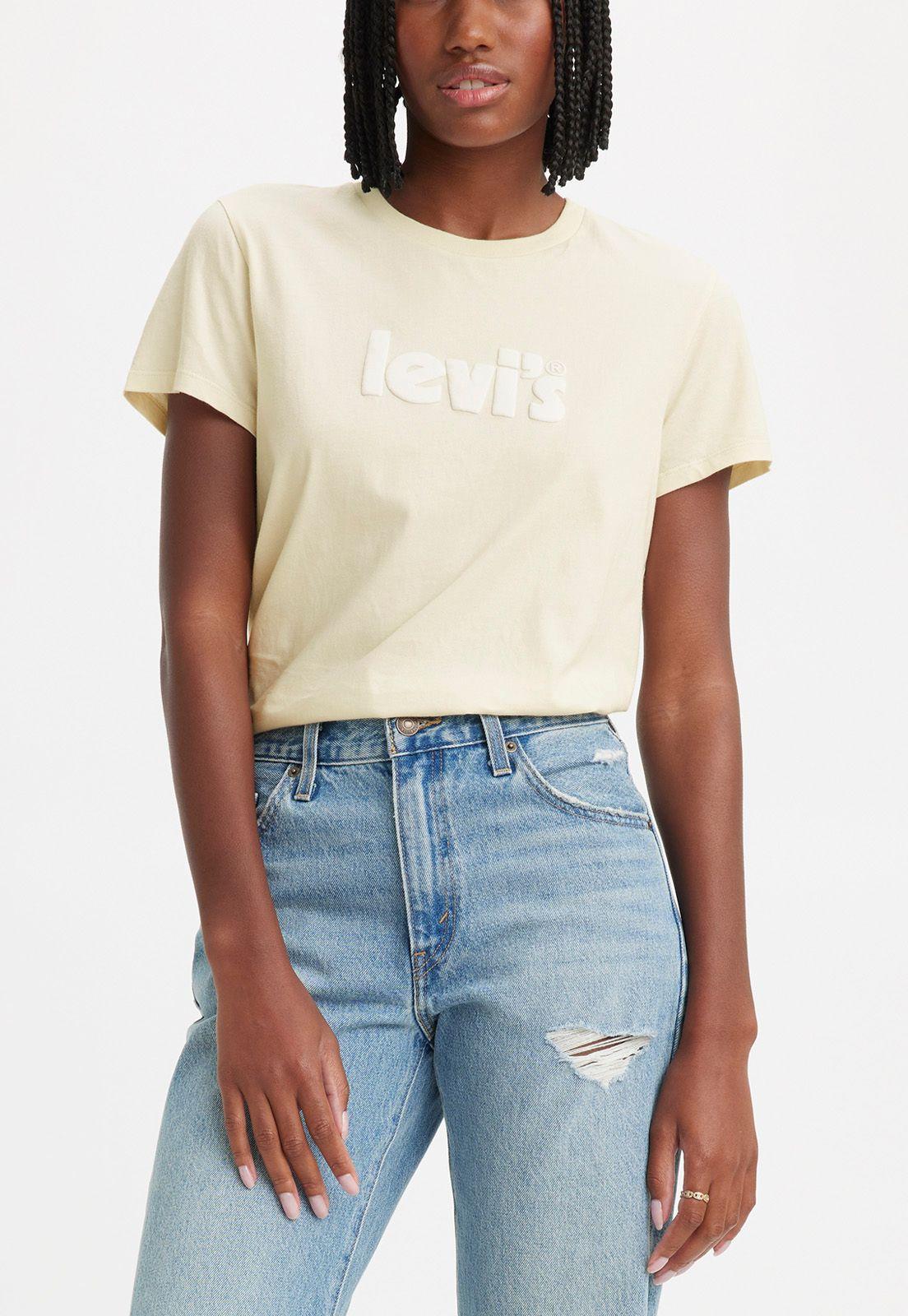 Polera Mujer Perfect Logo Porter Blanca Levis 17369-2036-0