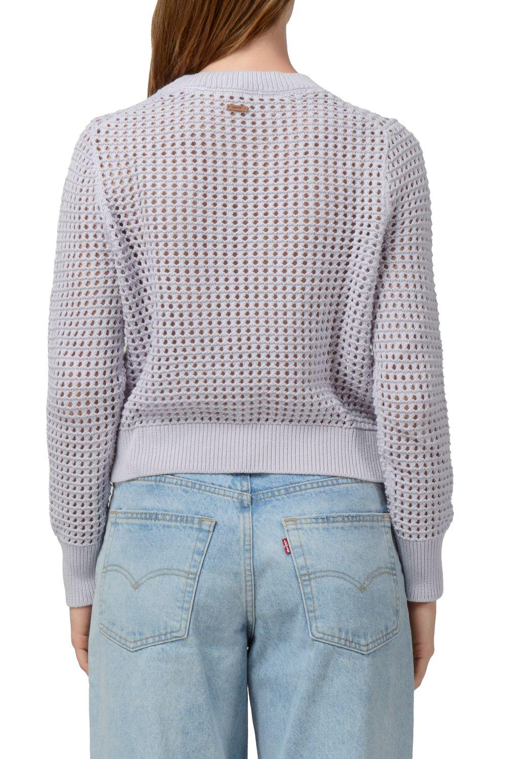 Chaleco Mujer Crochet Manga Larga Lila Levis A8889-0003-2