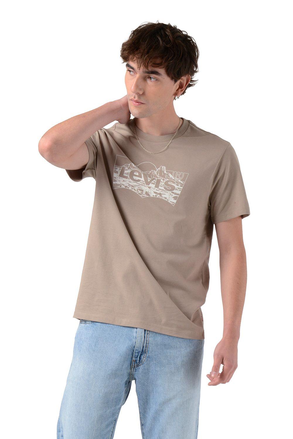 Polera Hombre Graphic Crewneck Tee Café Levis 22491-1956-3