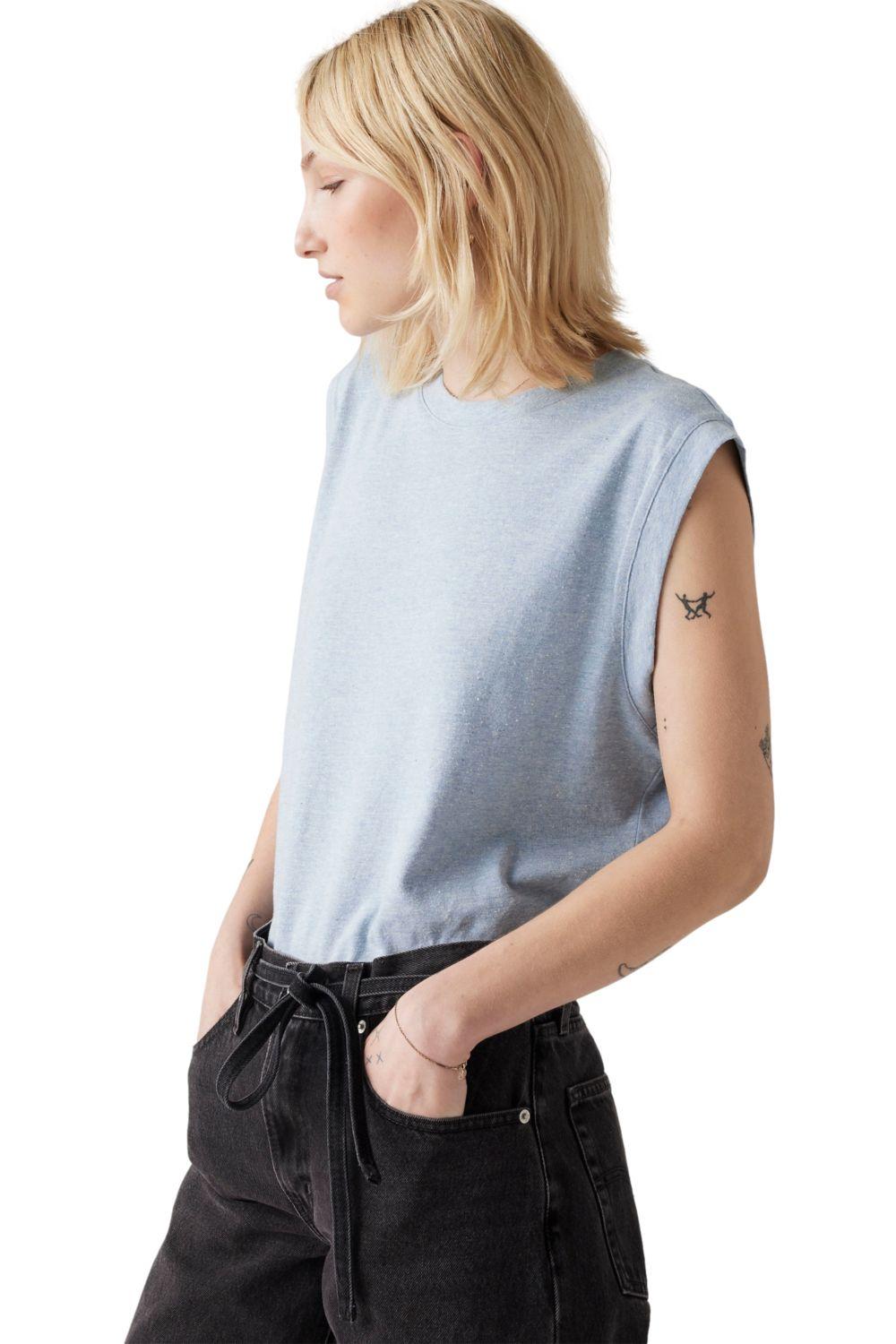 Polera Mujer Relaxed Fit Celeste Levis A8794-0002-2