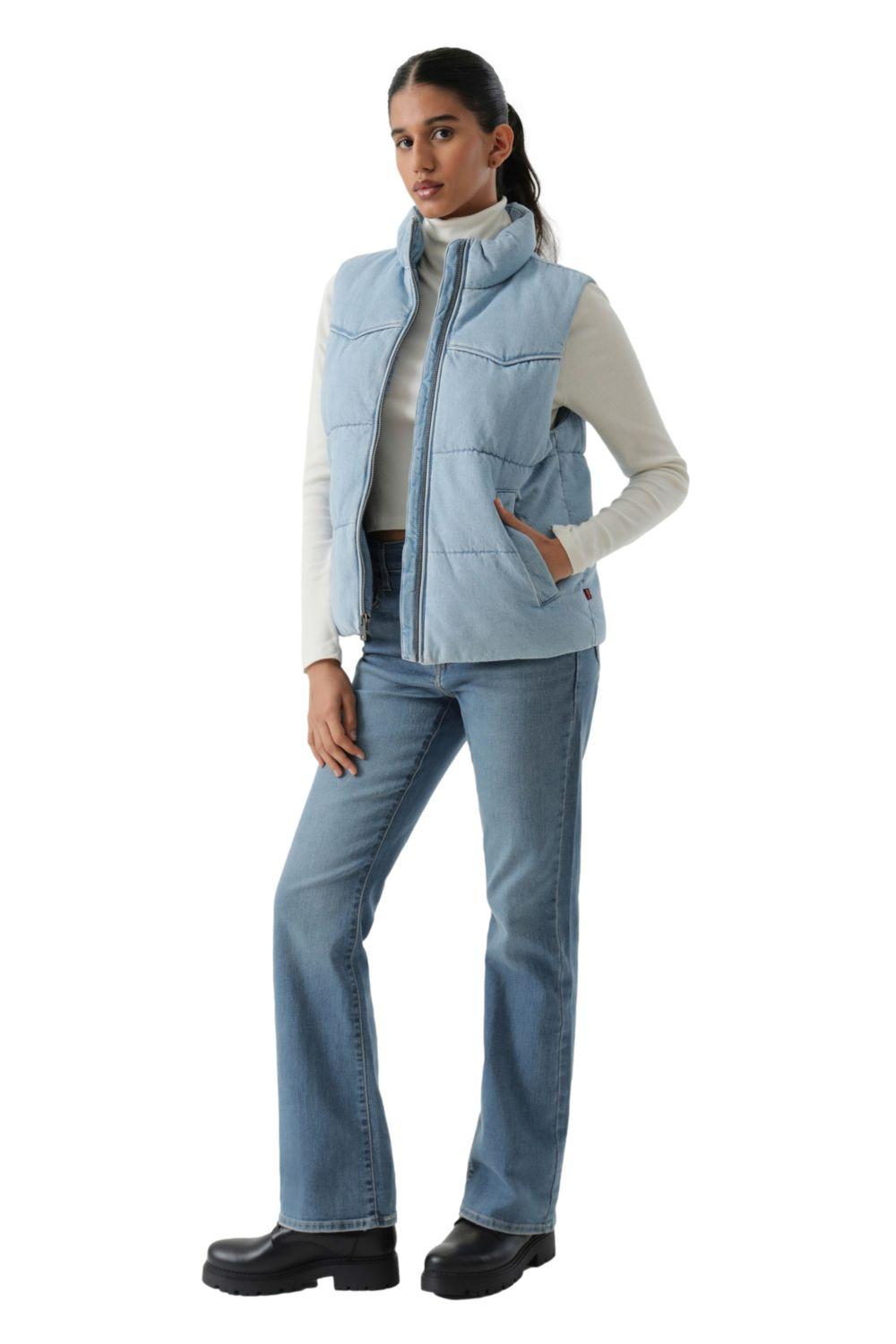 Chaqueta Mujer Western Puffer Vest Azul Levis 59544-0726-3
