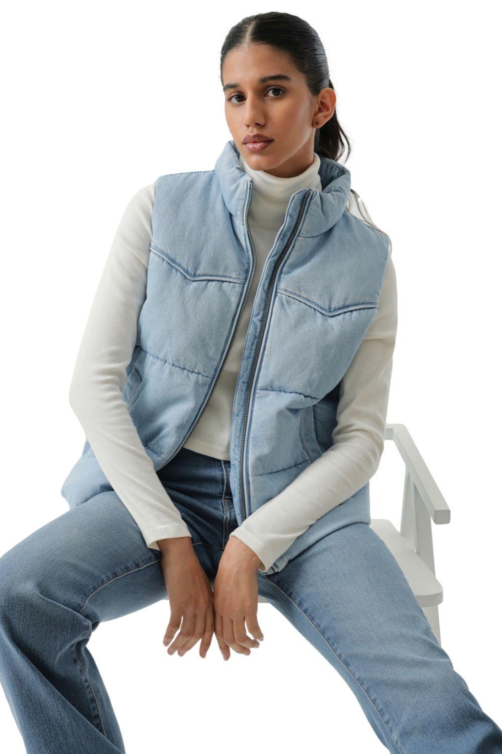 Chaqueta Mujer Western Puffer Vest Azul Levis 59544-0726-4