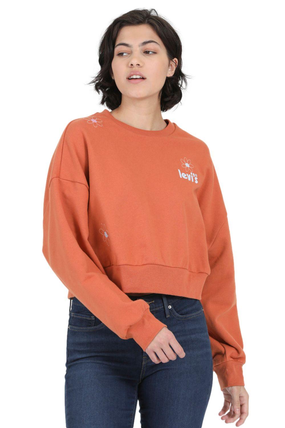 Polerón Mujer Gráfico Naranjo Levis A2729-0003-3