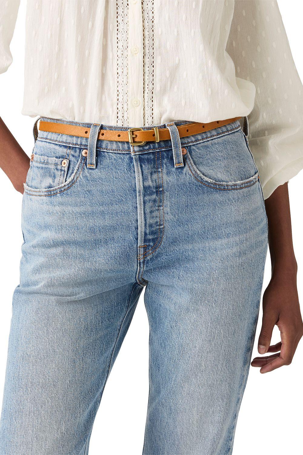 Cinturón Mujer Dillon Narrow Belt Café Levis 005BX-0001-3