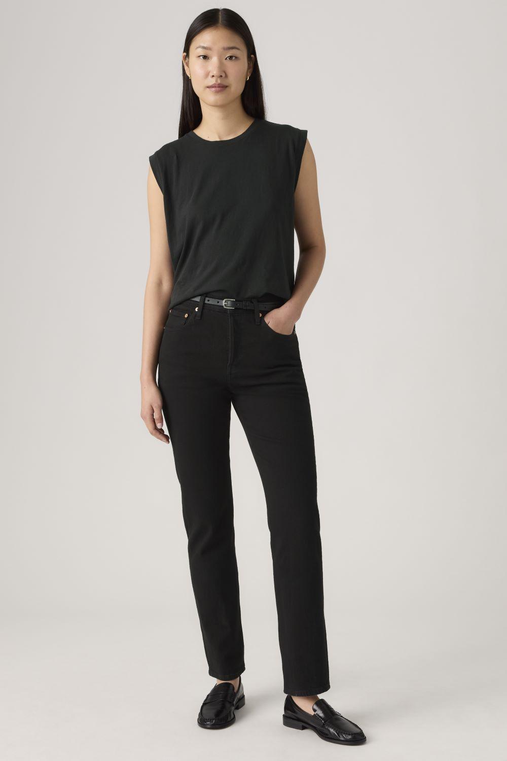 Jeans Mujer 501 Original Negro Levis 12501-0494-4