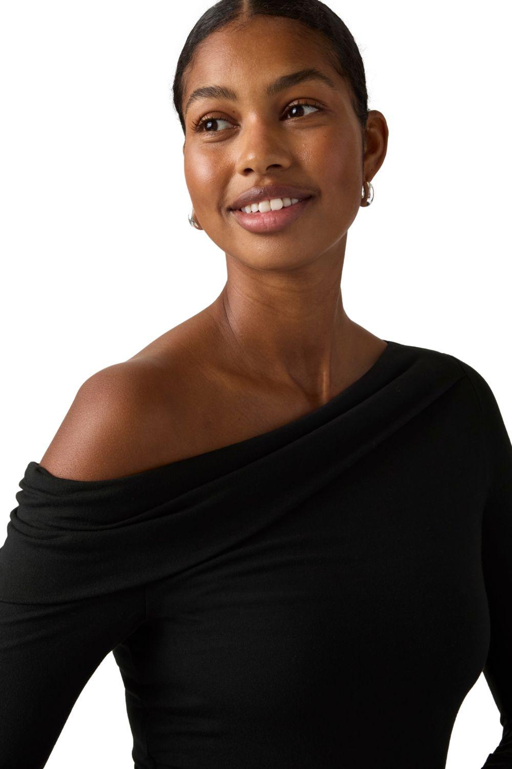 Polera Mujer Clara Off Shoulder Negro Levis 005IT-0000-3