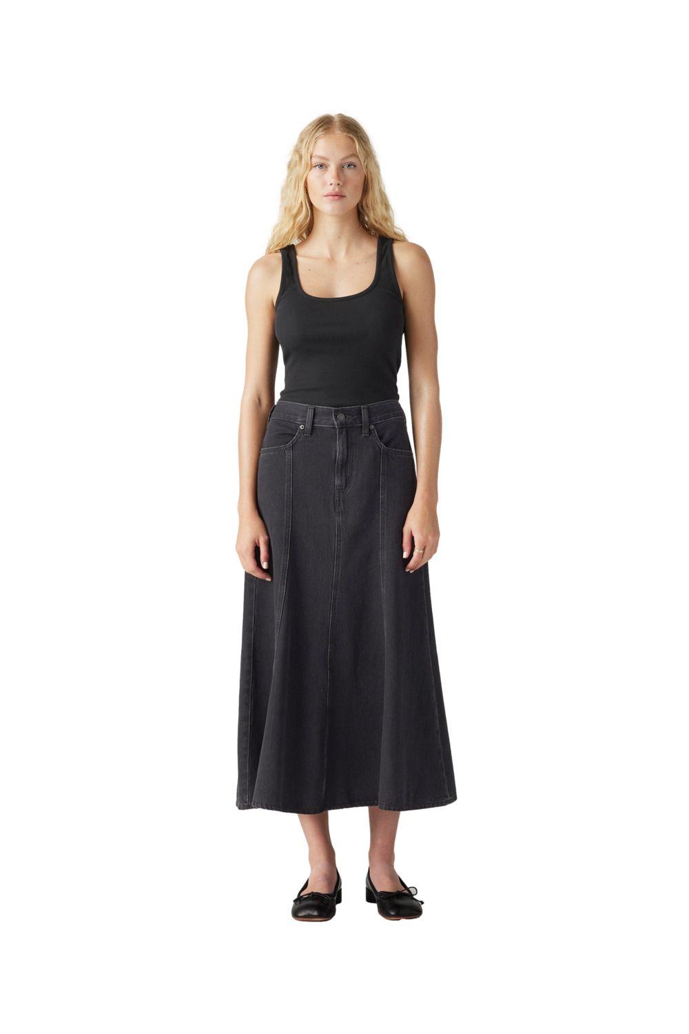 Falda Mujer Fit and Flare Negro Levis A8730-0000-3