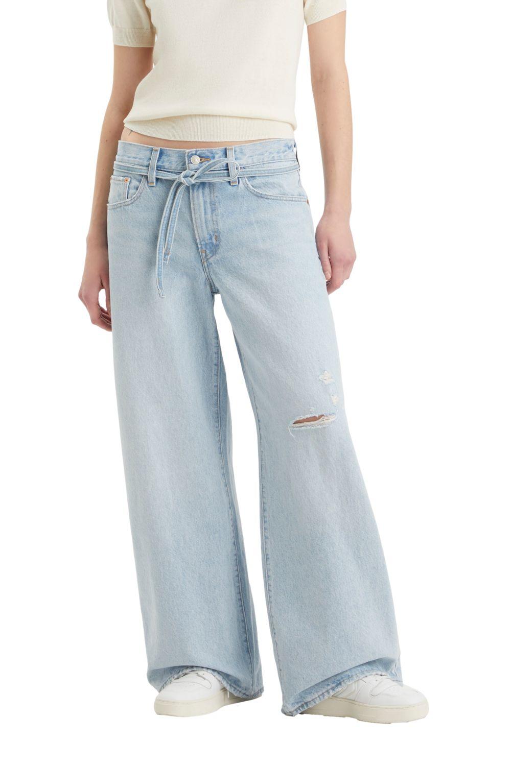 Jeans Mujer XL Straight Azul Levis A8701-0001-0