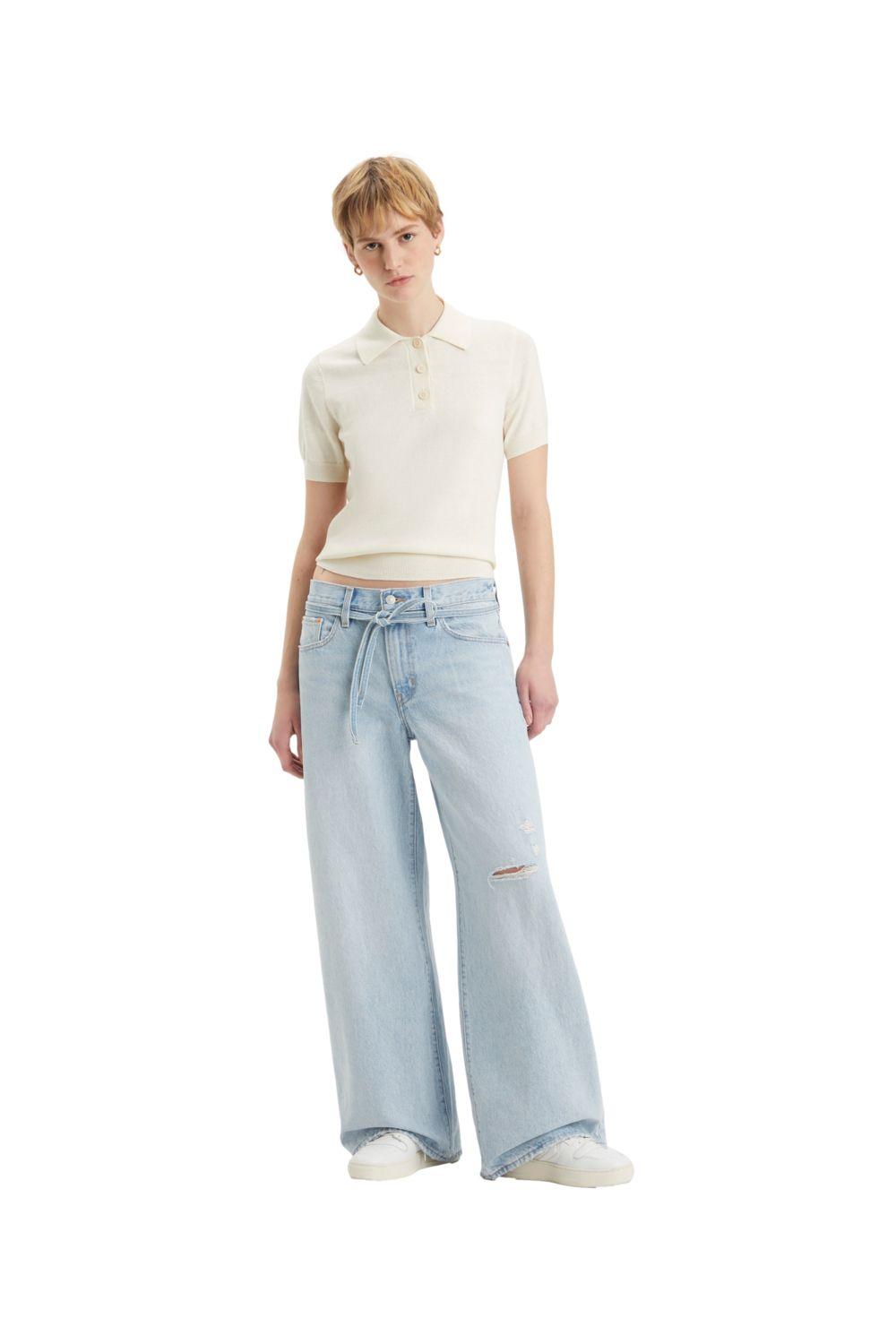 Jeans Mujer XL Straight Azul Levis A8701-0001-3