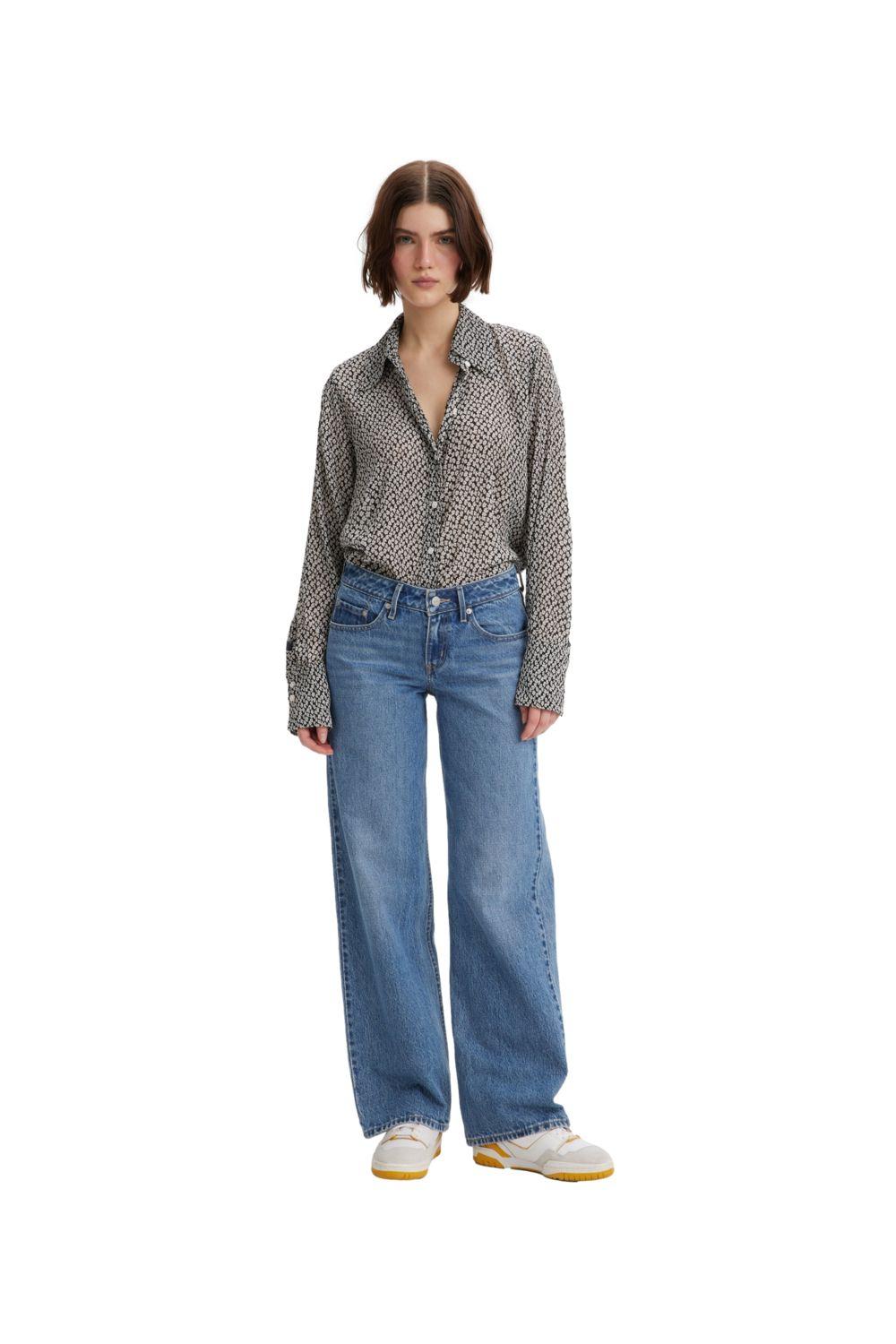 Jeans Mujer Low Loose Azul Levis A5566-0001-3