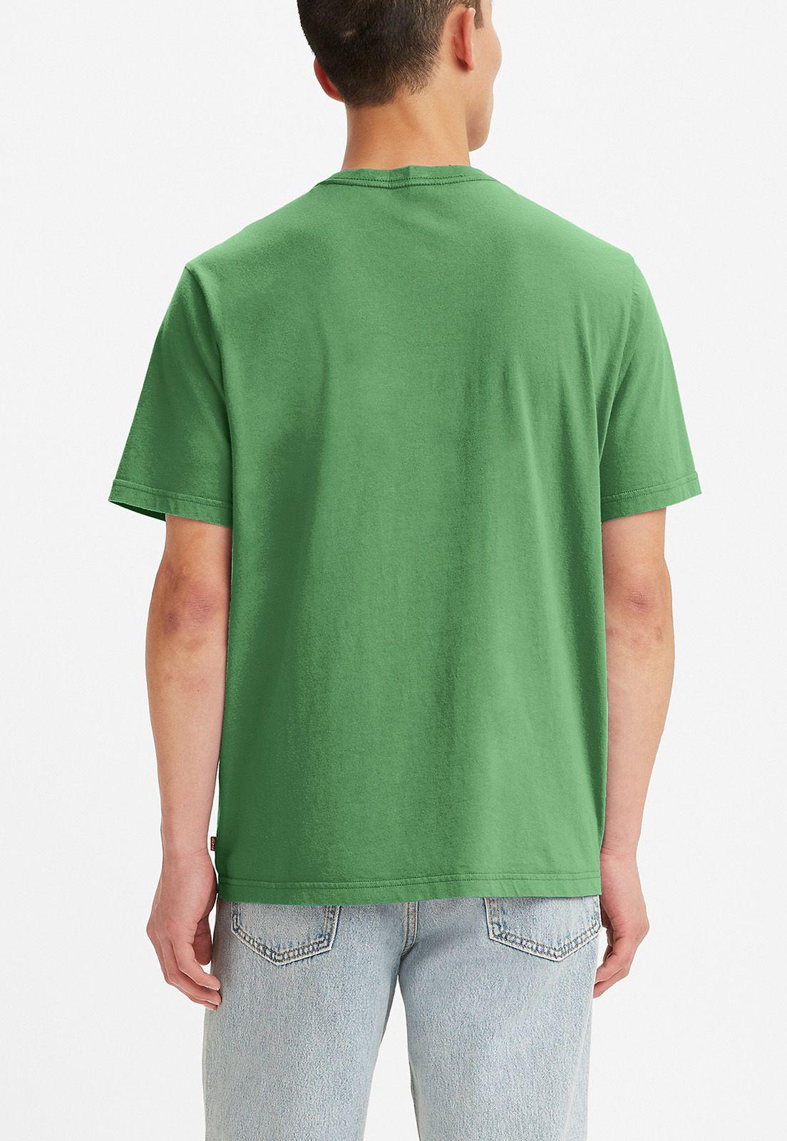 Polera Hombre Cuello Redondo Gráfica Verde Levis 16143-0618-1